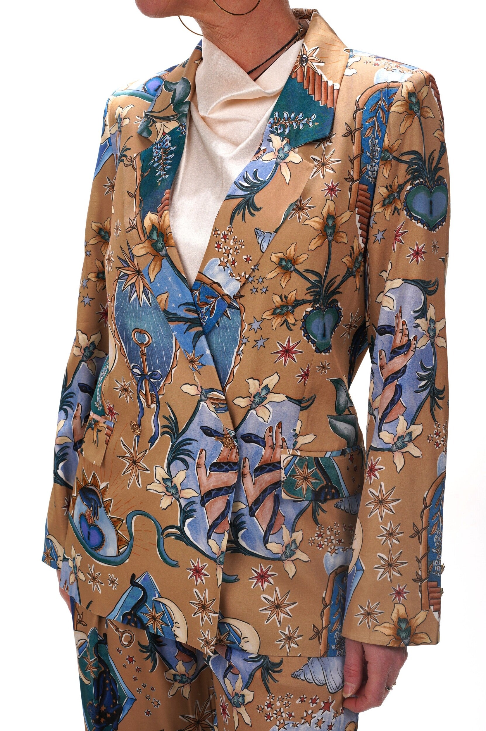 FARM RIO Ladies Blazer Mystical sand long sleeve
