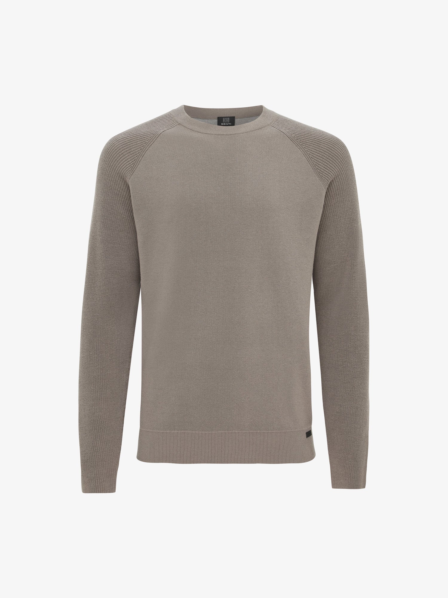GENTI Pull Round Neck LS Brown