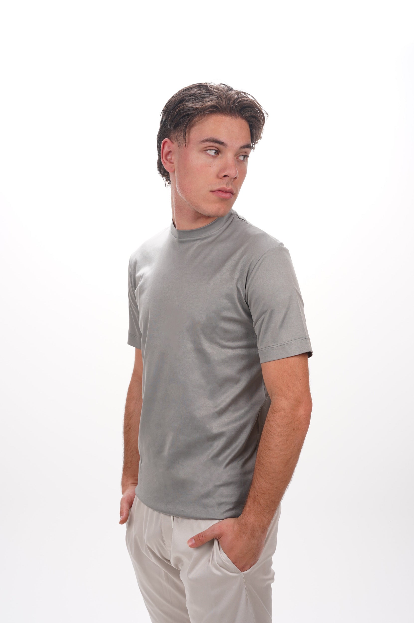 VALENZA T Shirt Supima grey