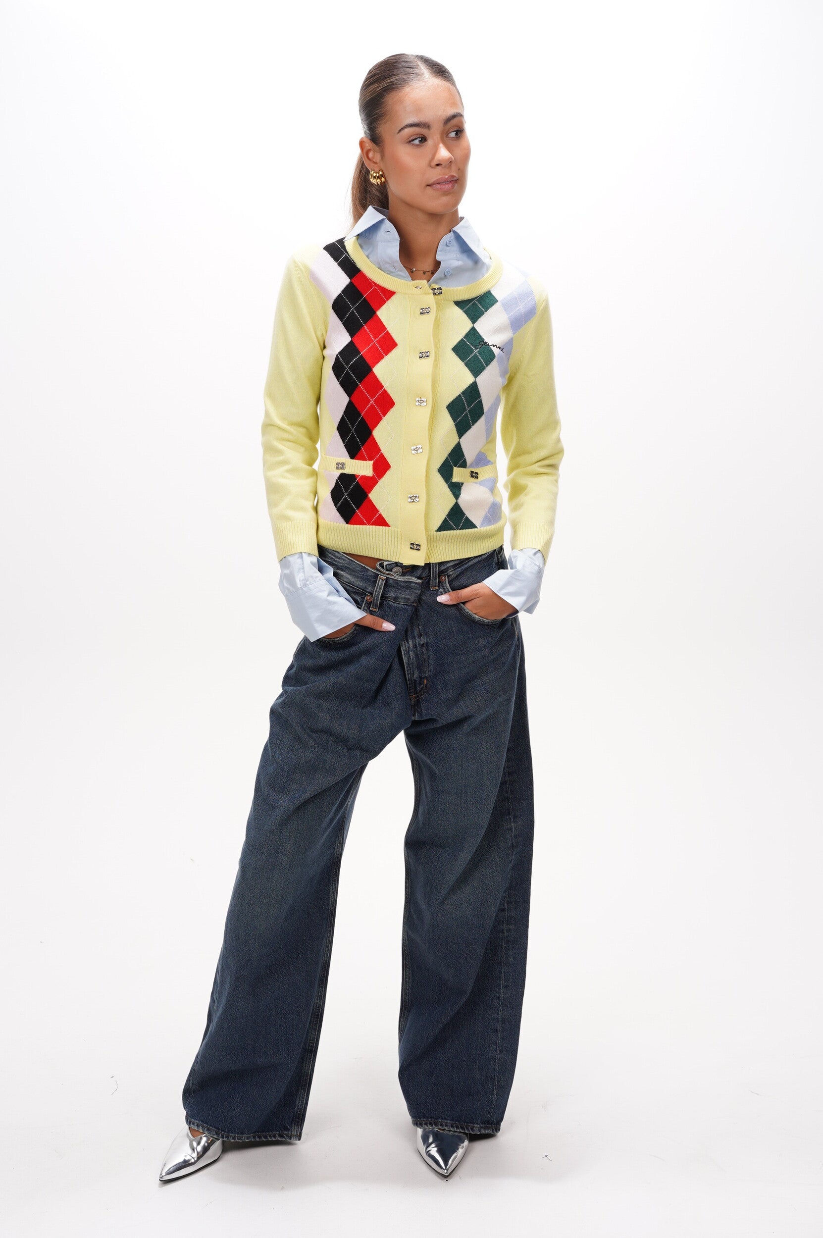 GANNI Cardigan Cashmere wool mix