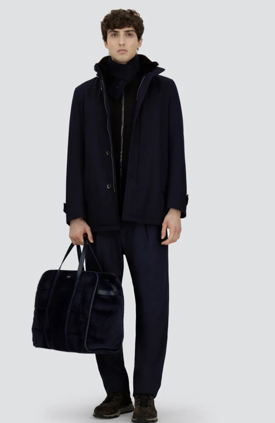 HERNO Coat Carcoat Con Collo in Montoncin