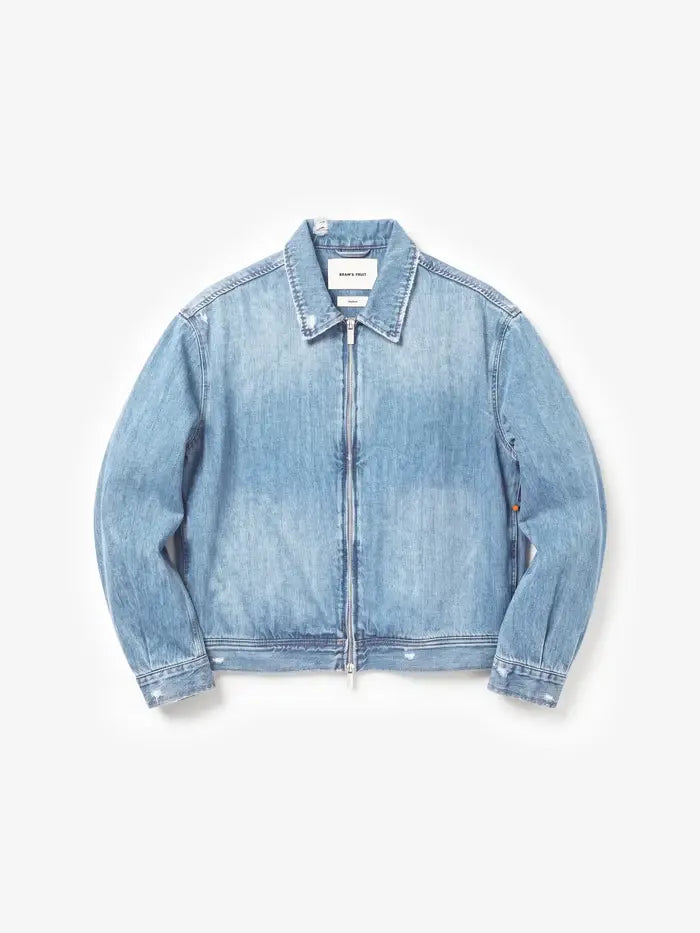 BRAMS FRUIT Jack Denim Jacket Washed Indigo