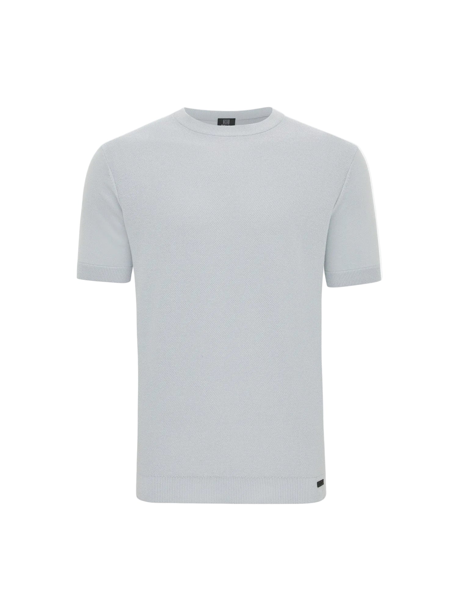 GENTI T Shirt Round Neck SS Light Blue