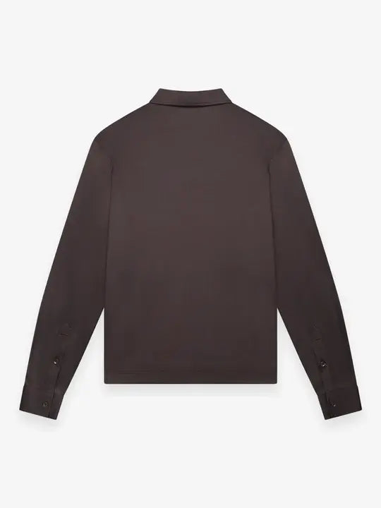 VALENZA Polo PoloZip L/S Asphalt