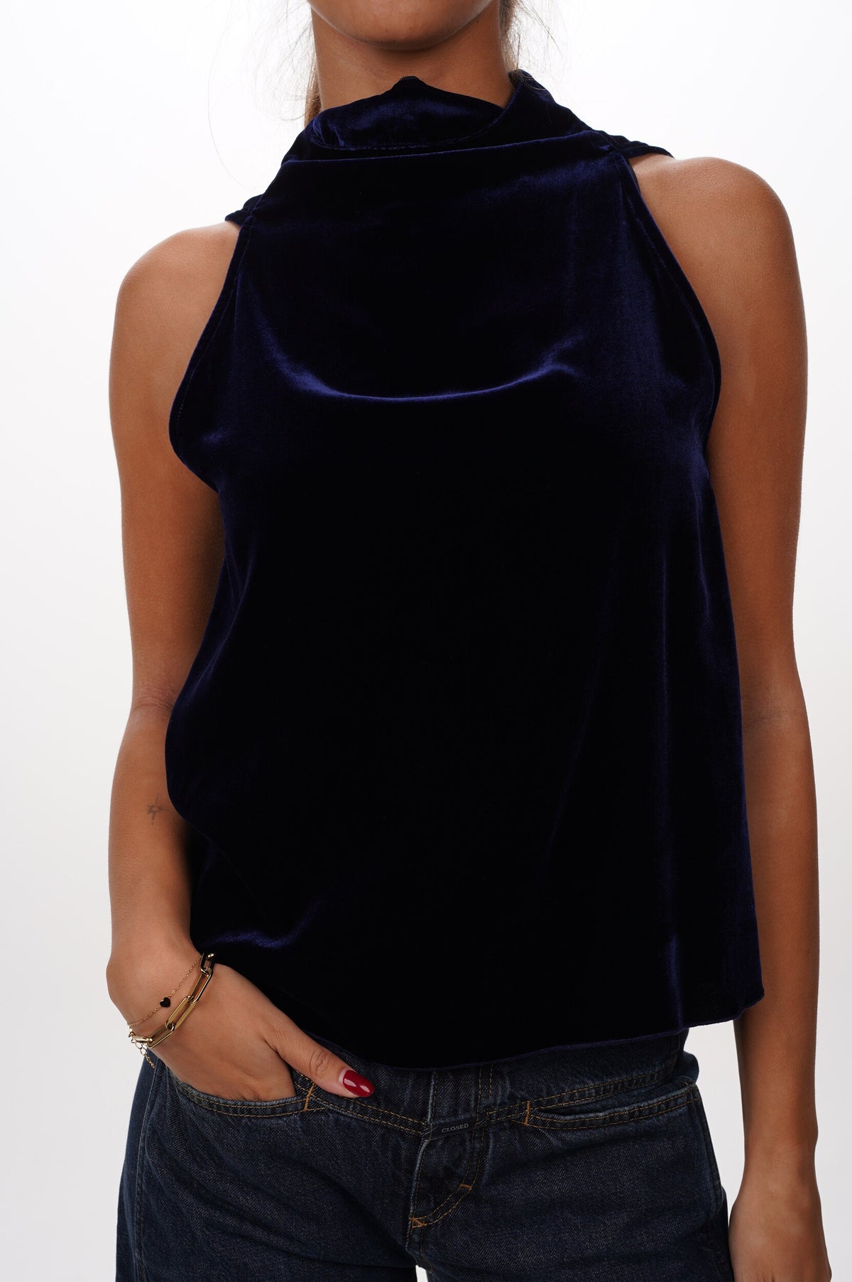 FORTE FORTE Top Viscose silk velvet