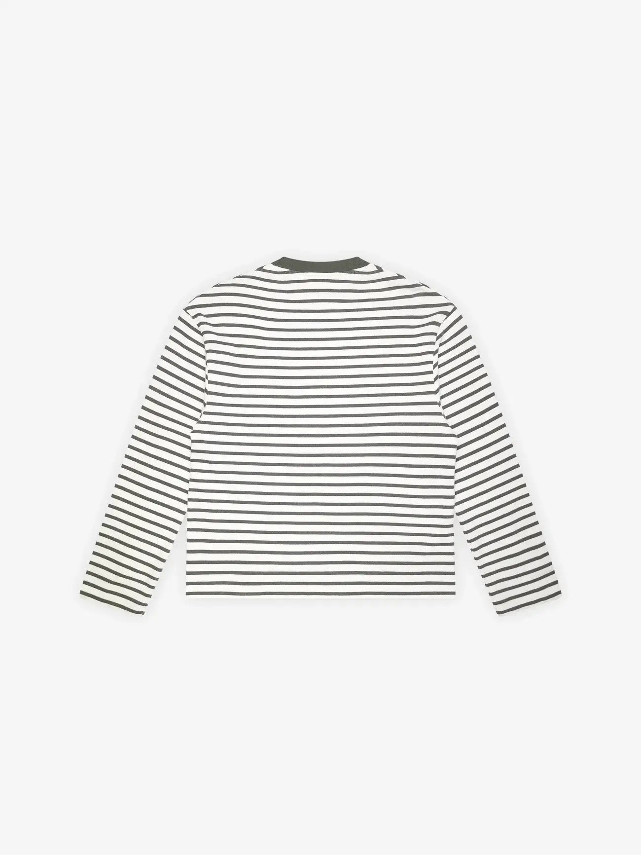 BRAMS FRUIT T Shirt Varsity Striped Longsleeve - Olive Green