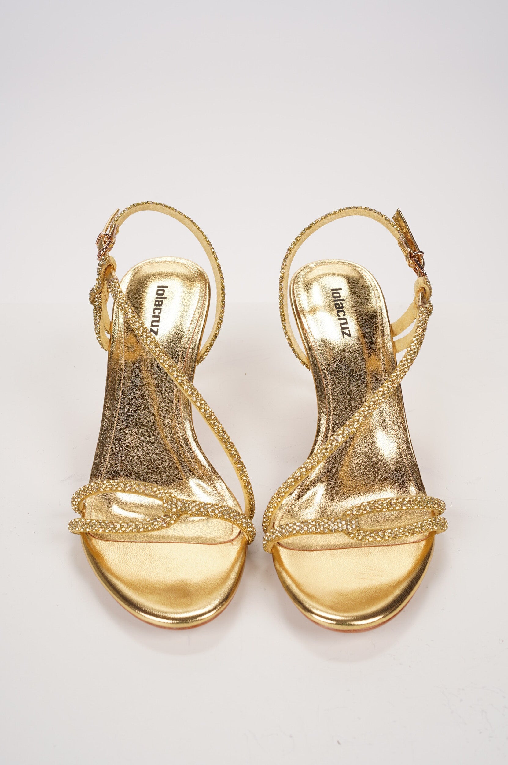 LOLA CRUZ Sandals 271Z19BK GOLD