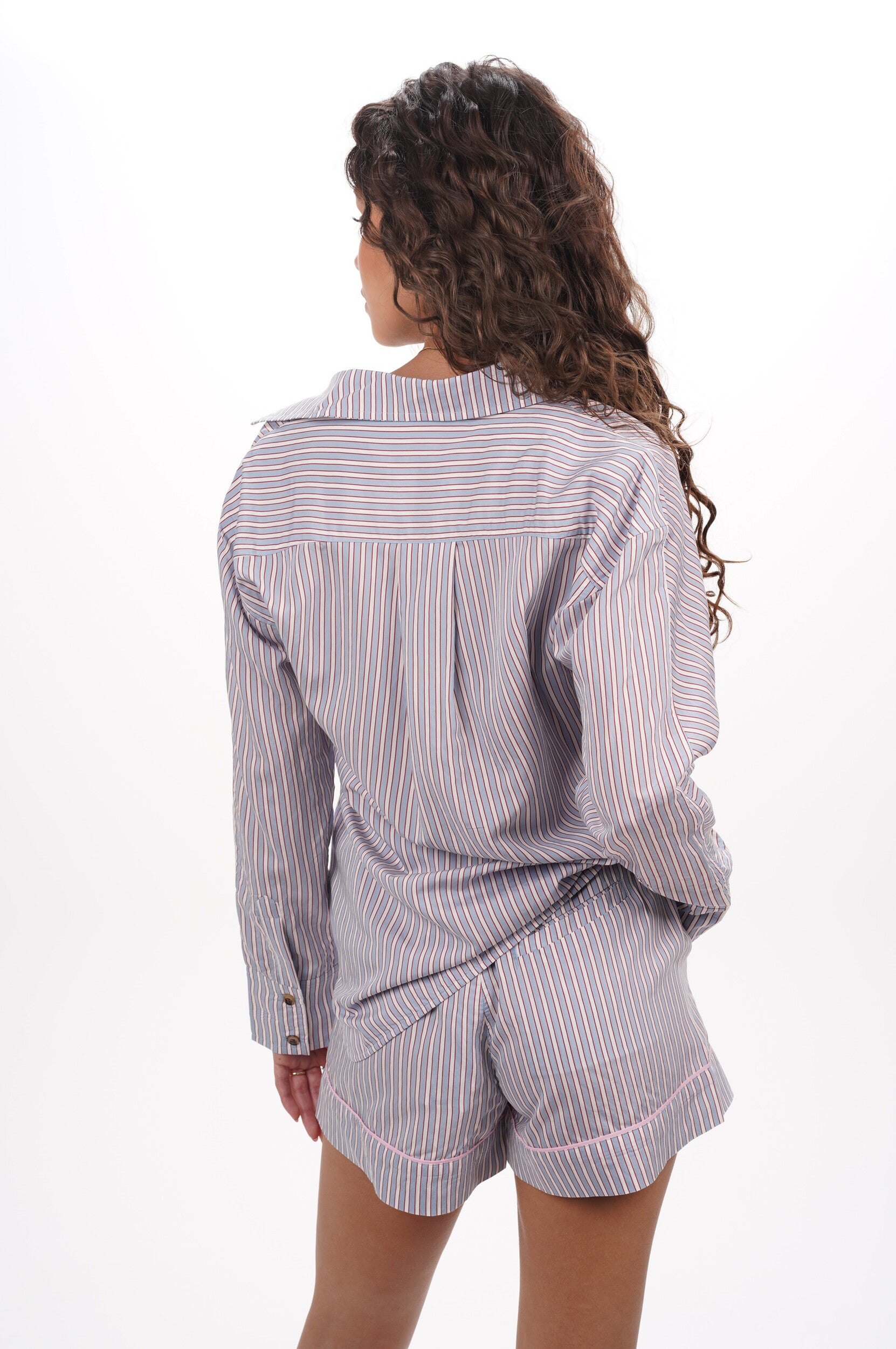 GANNI Blouse Yarn Dyed Stripe