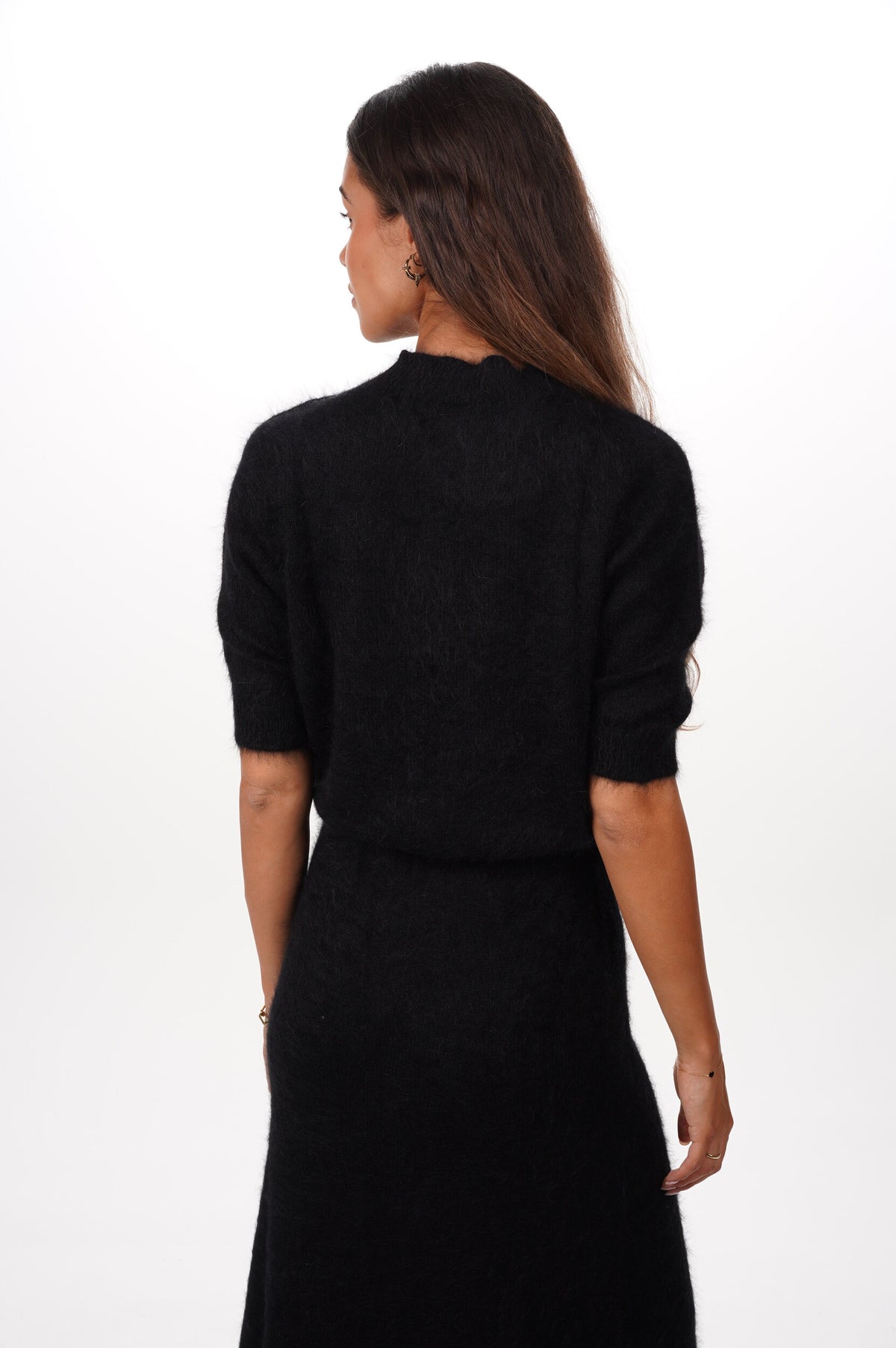 ROBERTO COLLINA Pull GIROCOLLO BOXY MC NERO