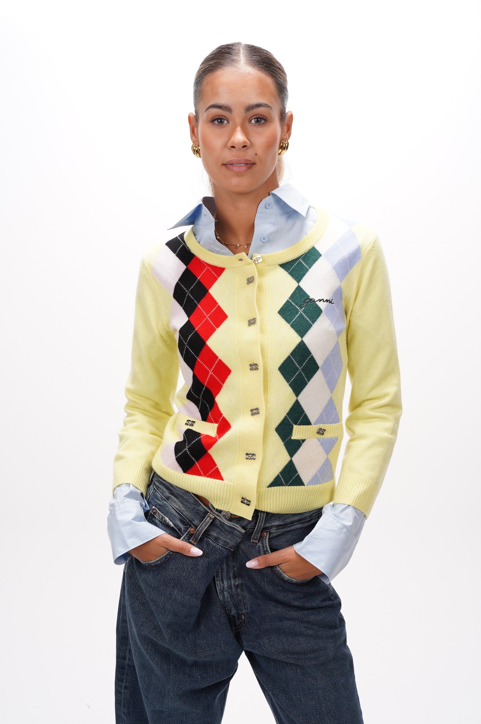 GANNI Cardigan Cashmere wool mix