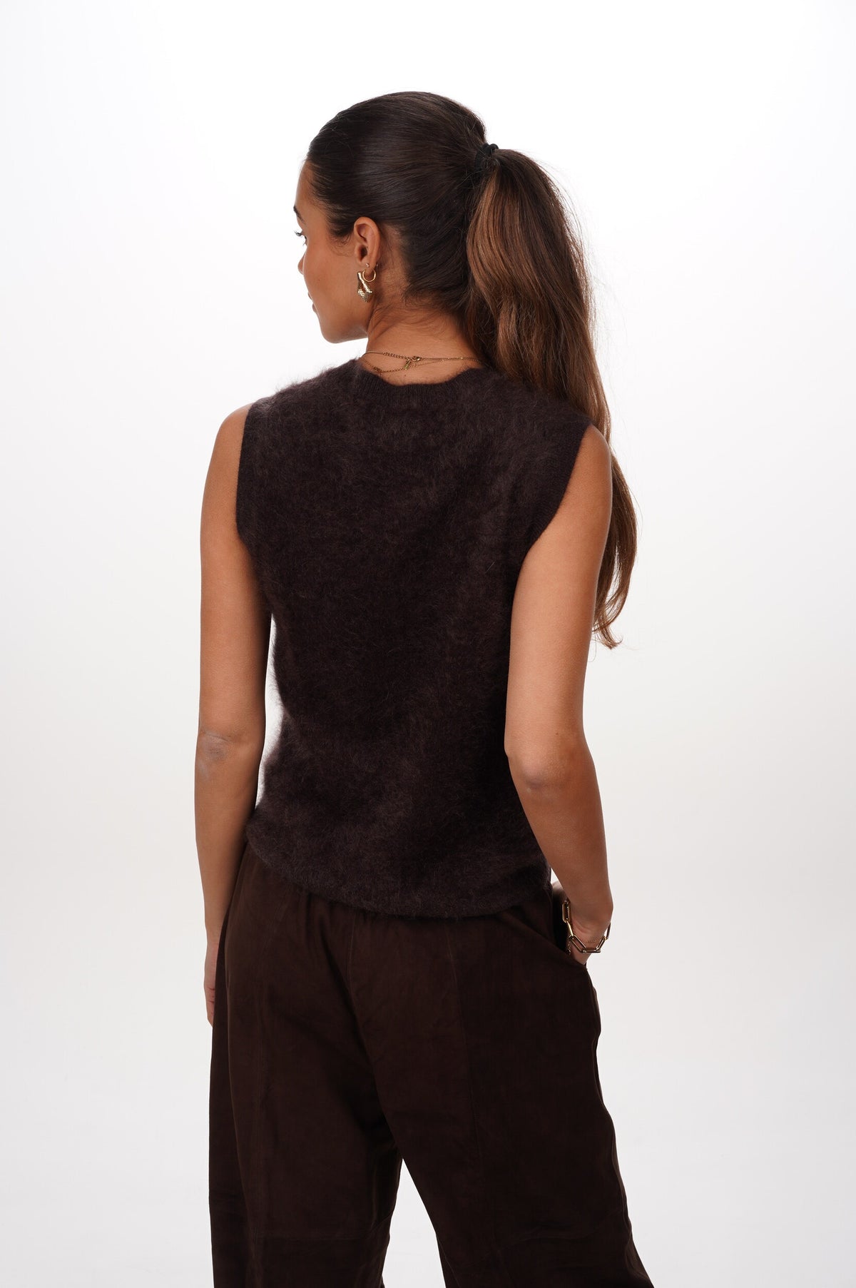 L'ÃME Pull Celie Dark Earth