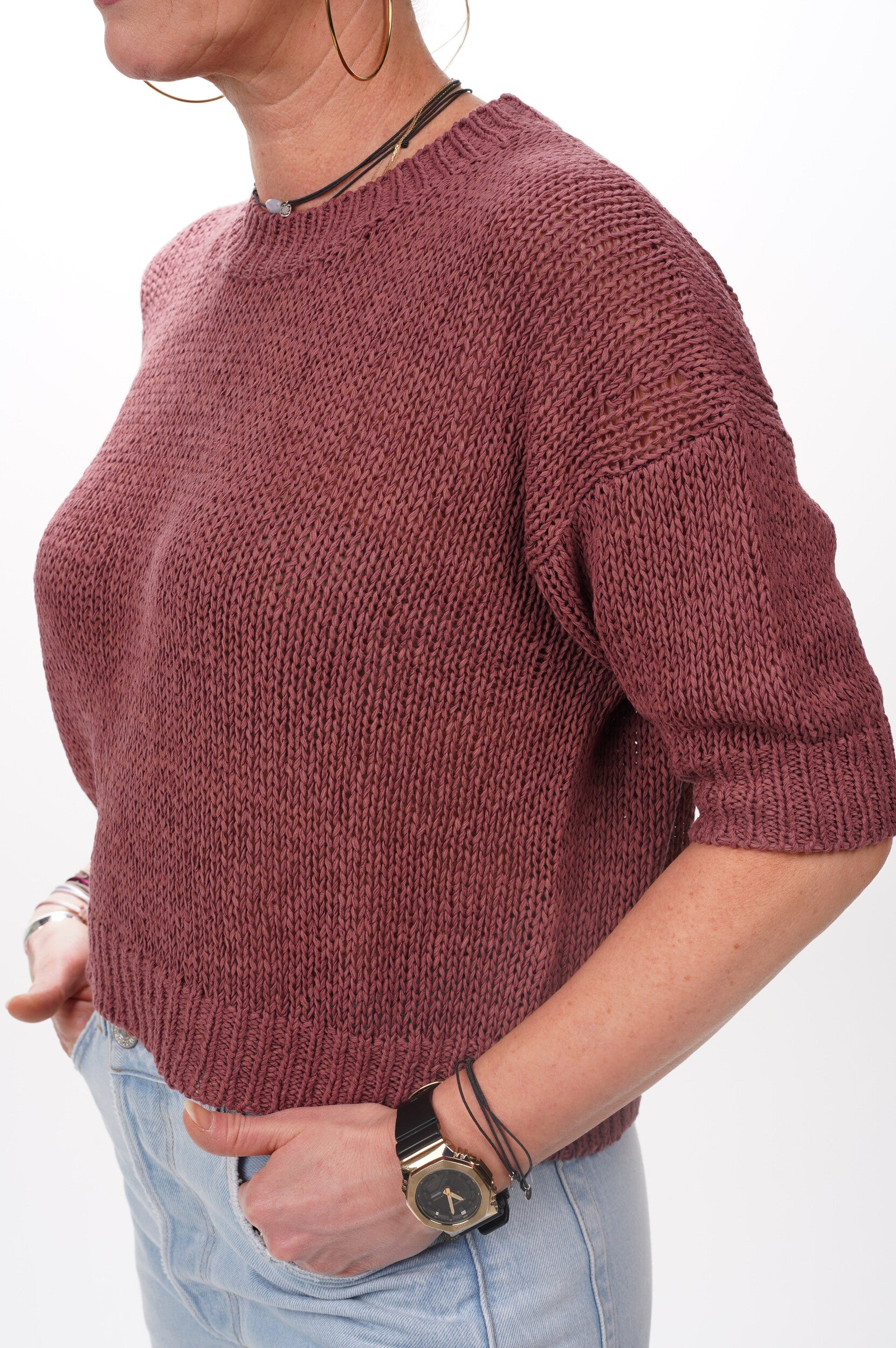 ROBERTO COLLINA Pull Girocollo MC