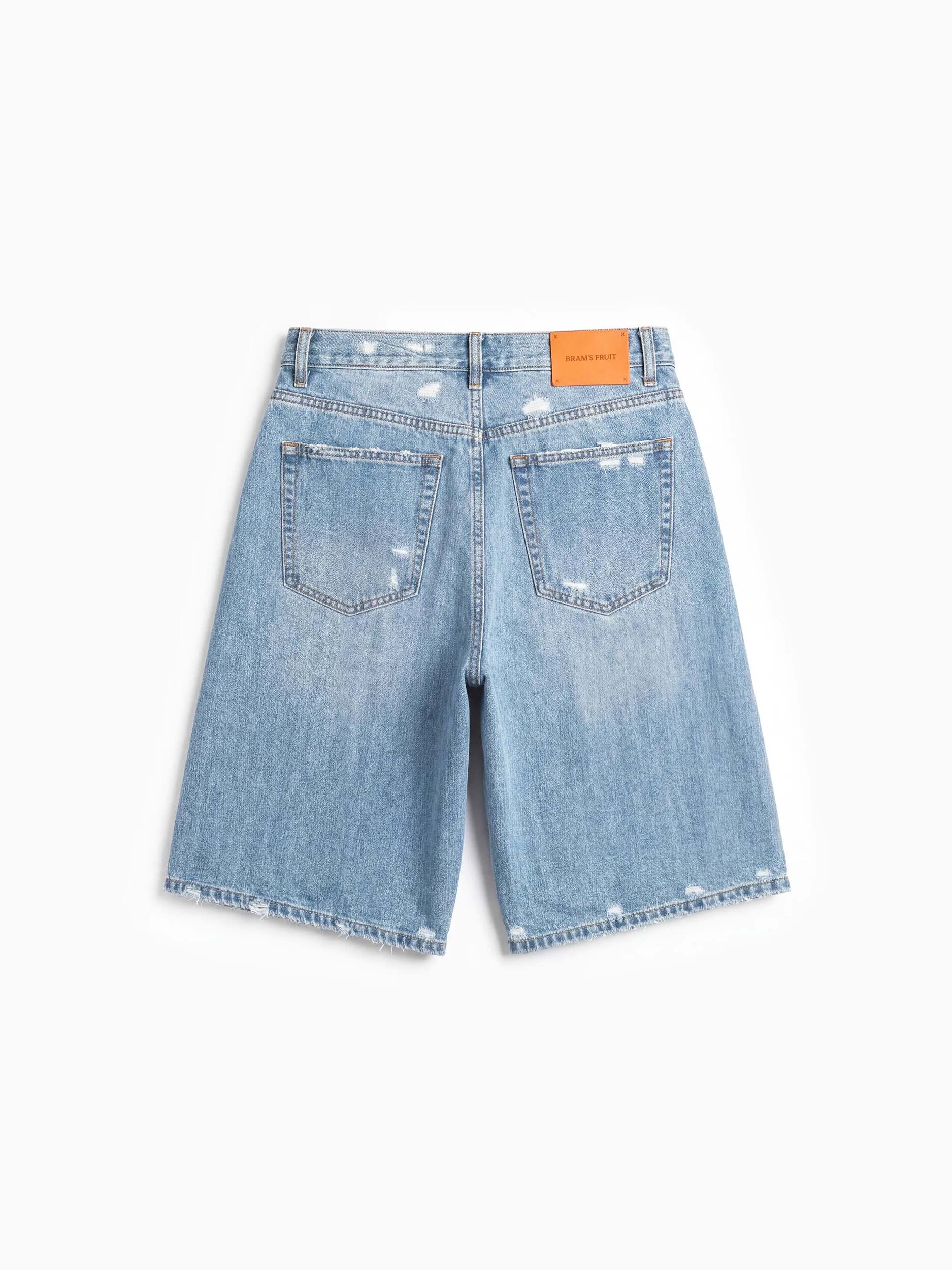 BRAMS FRUIT Shorts Denim Shorts Washed Indigo