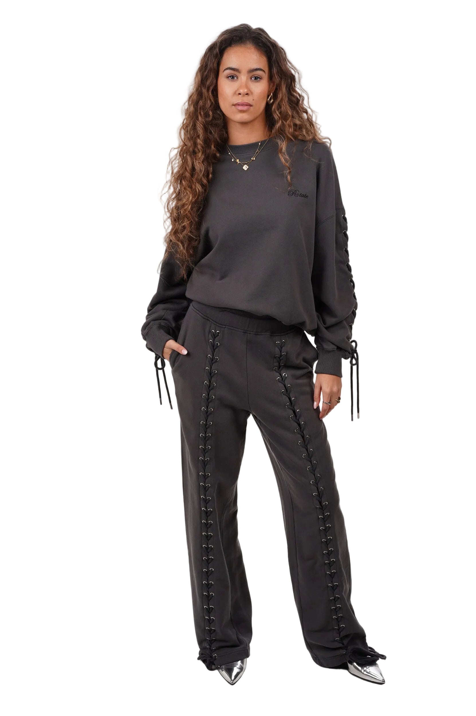 ROTATE Trousers Dannia Lacing sweatpants