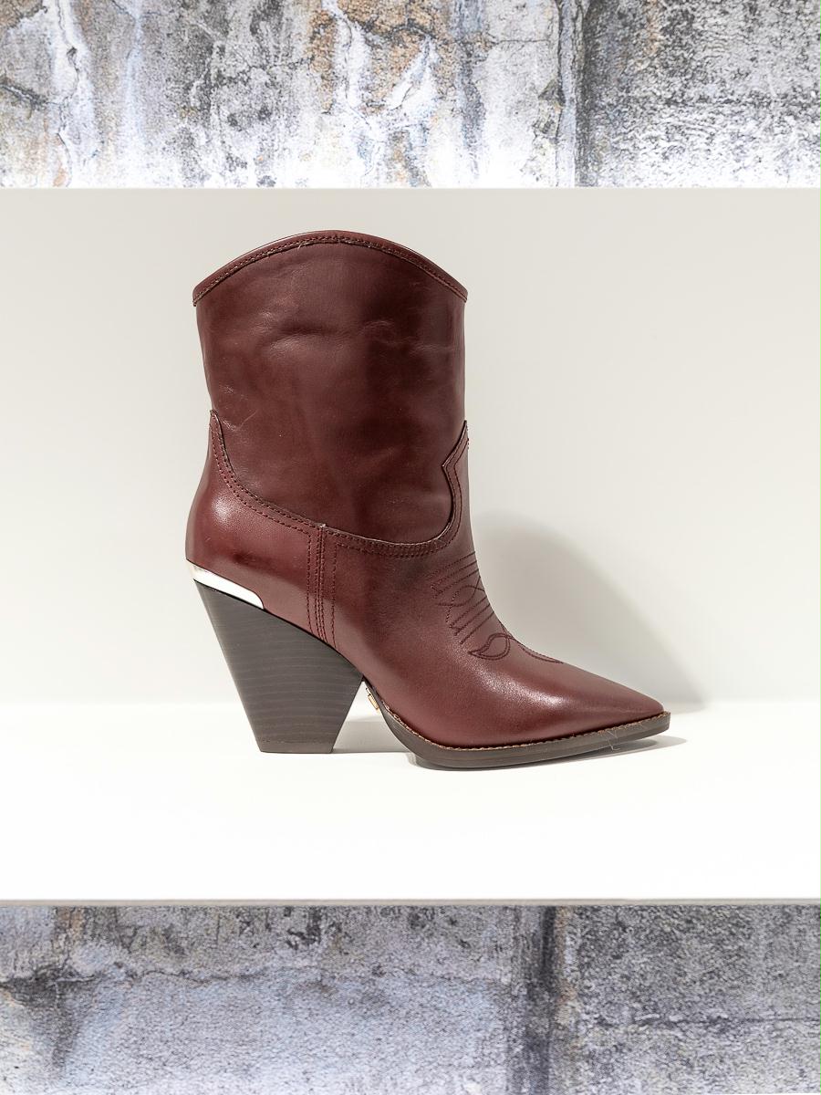 LOLA CRUZ Shoes GAMBEL BOOTIE BURGUNDI