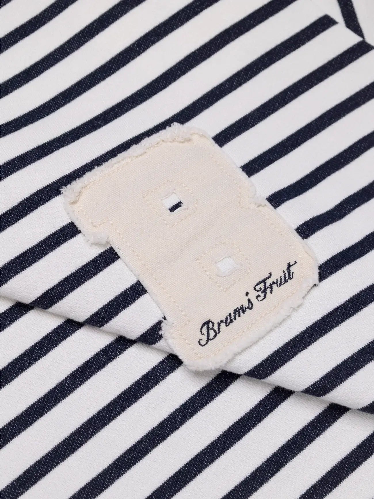 BRAMS FRUIT T Shirt Varsity Striped Longsleeve - Navy