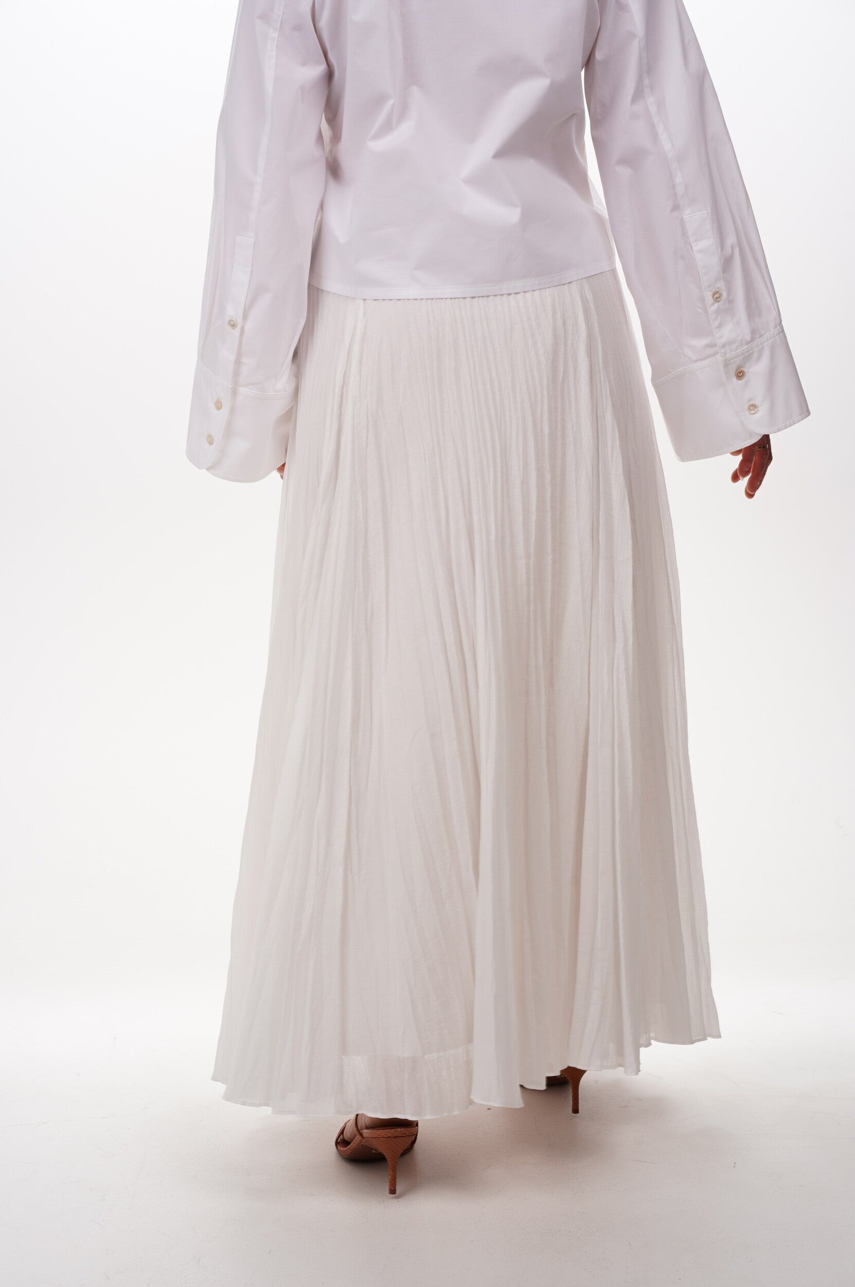 VINCE Skirt Crinkled maxi