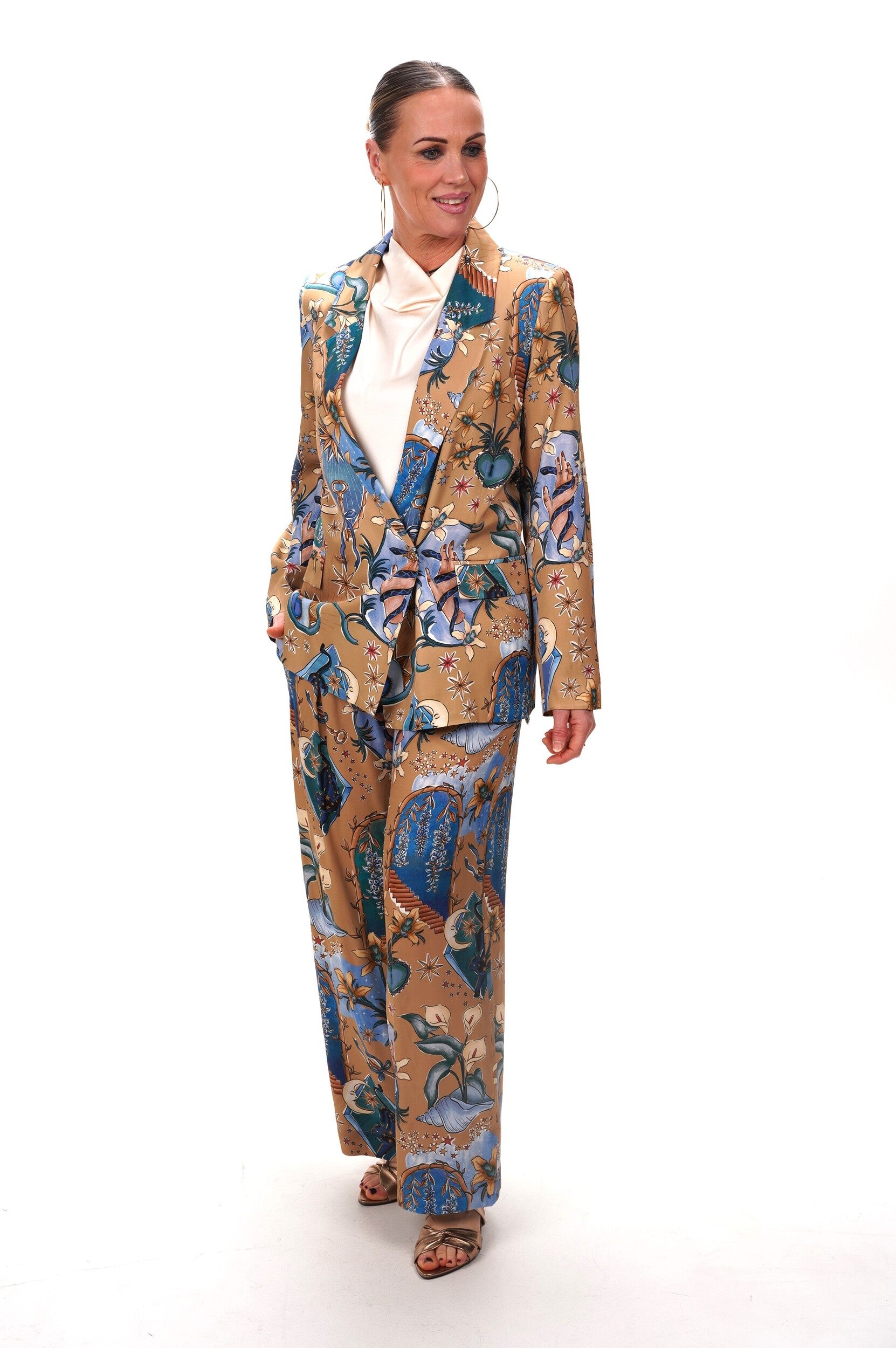 FARM RIO Ladies Blazer Mystical sand long sleeve