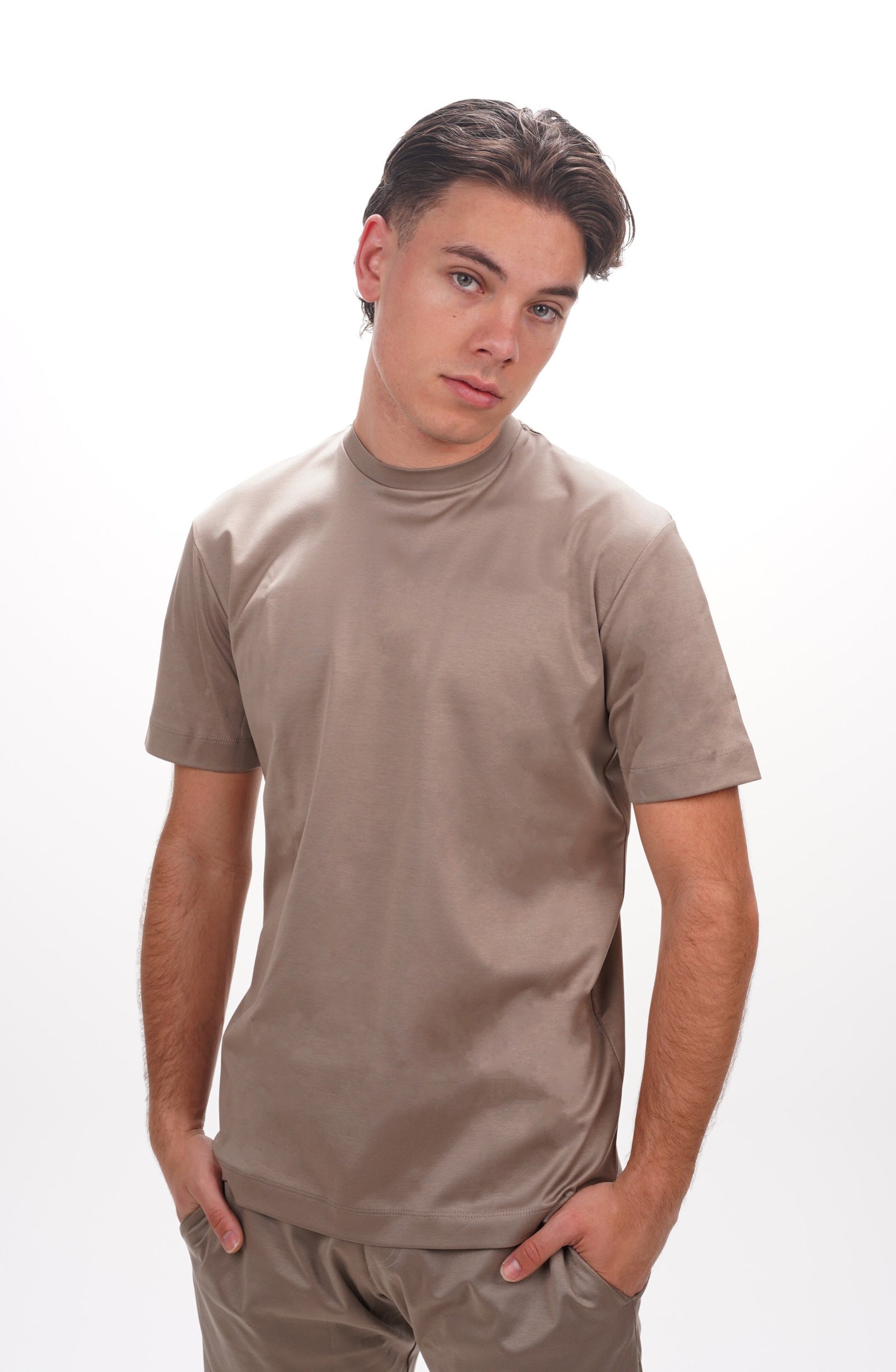 VALENZA T-Shirt Supima lead grey