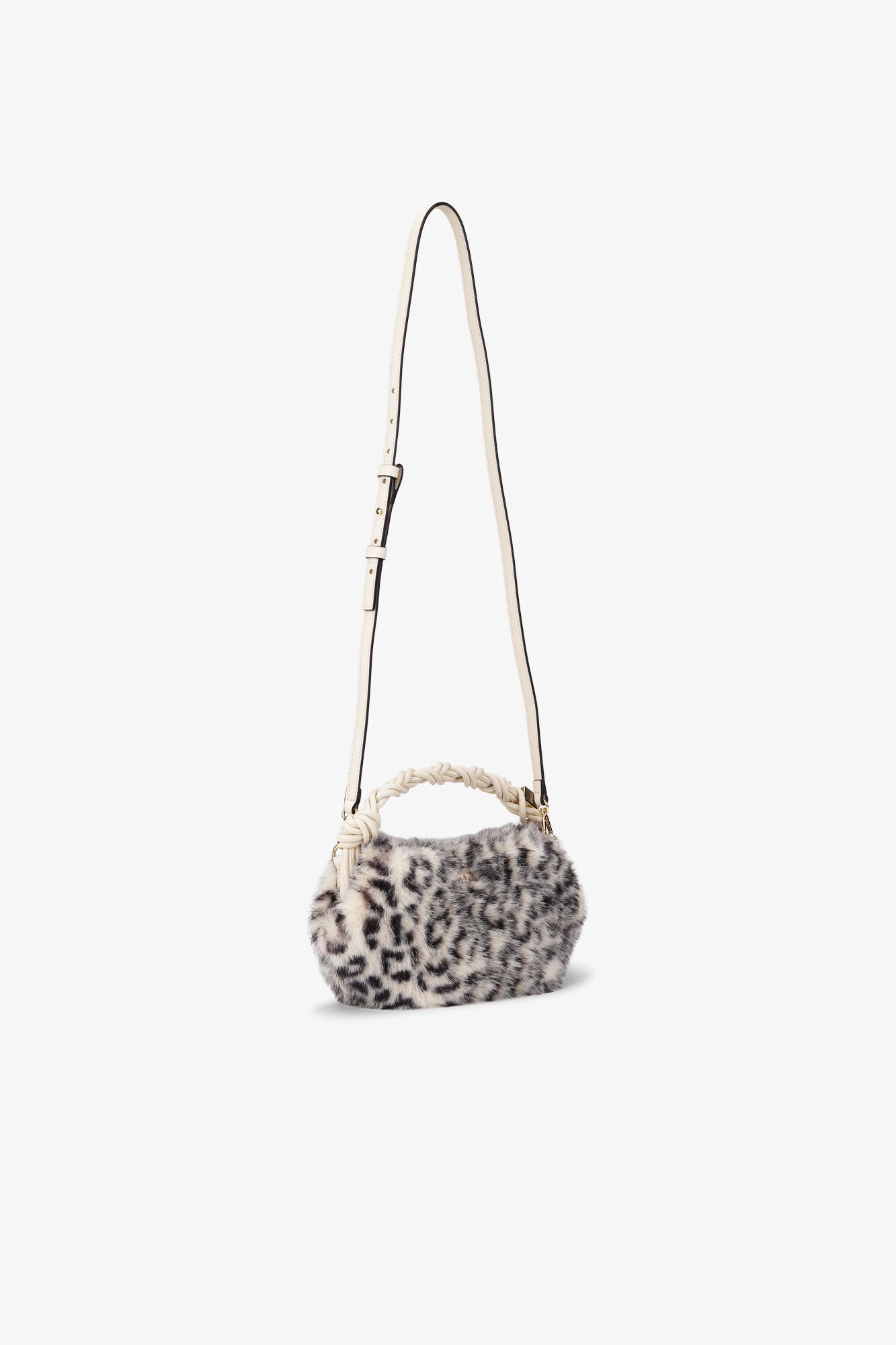 GANNI Bag Bou bag mini fur print