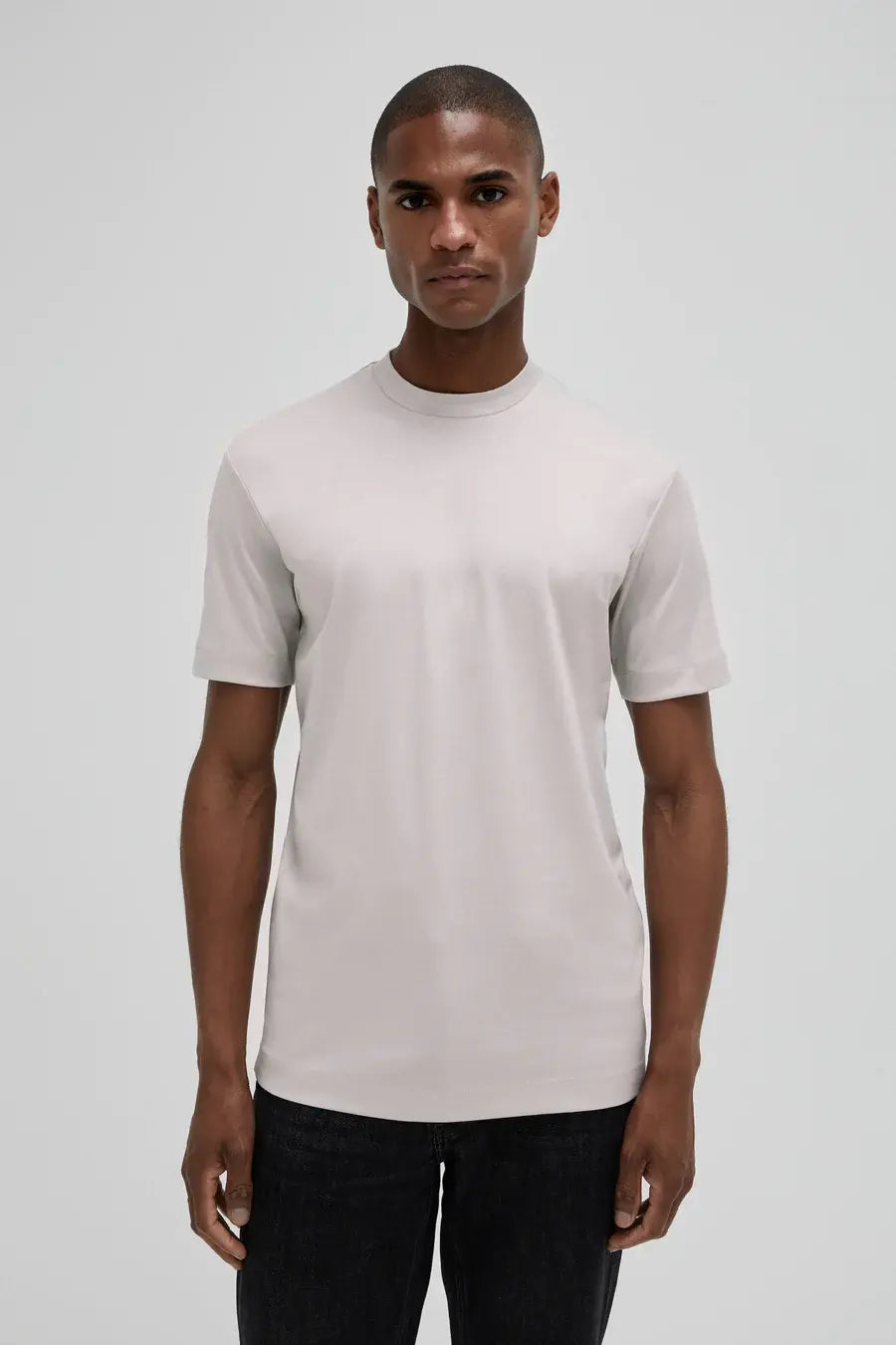 VALENZA T Shirt Supima pearl grey