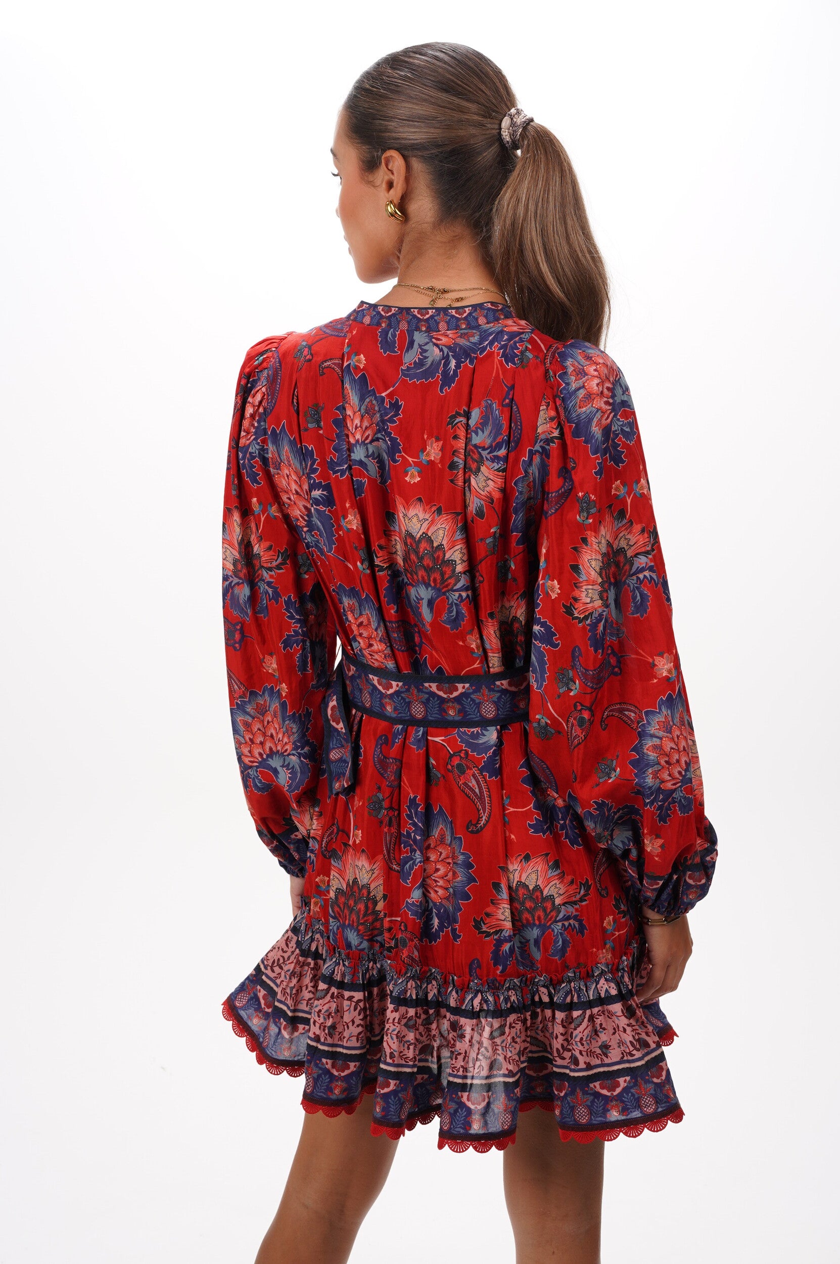 FARM RIO Dress Luang red mini