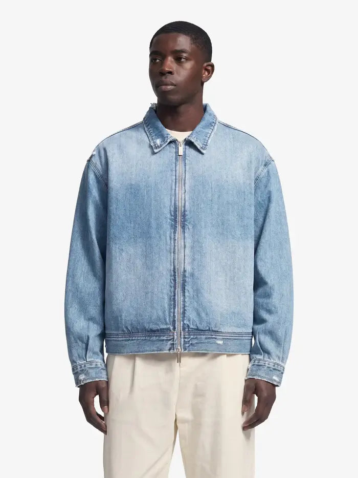 BRAMS FRUIT Jack Denim Jacket Washed Indigo