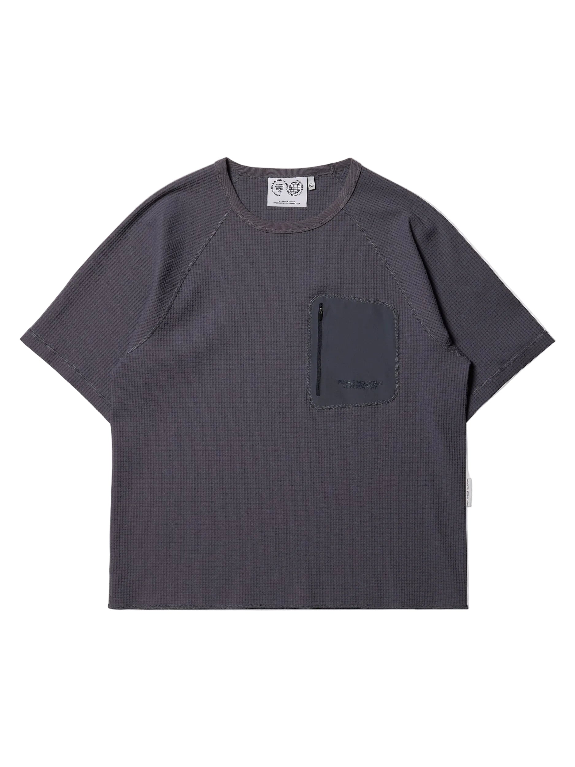 Purple Mountain Observatory T Shirt PMO2080 CHARCOAL