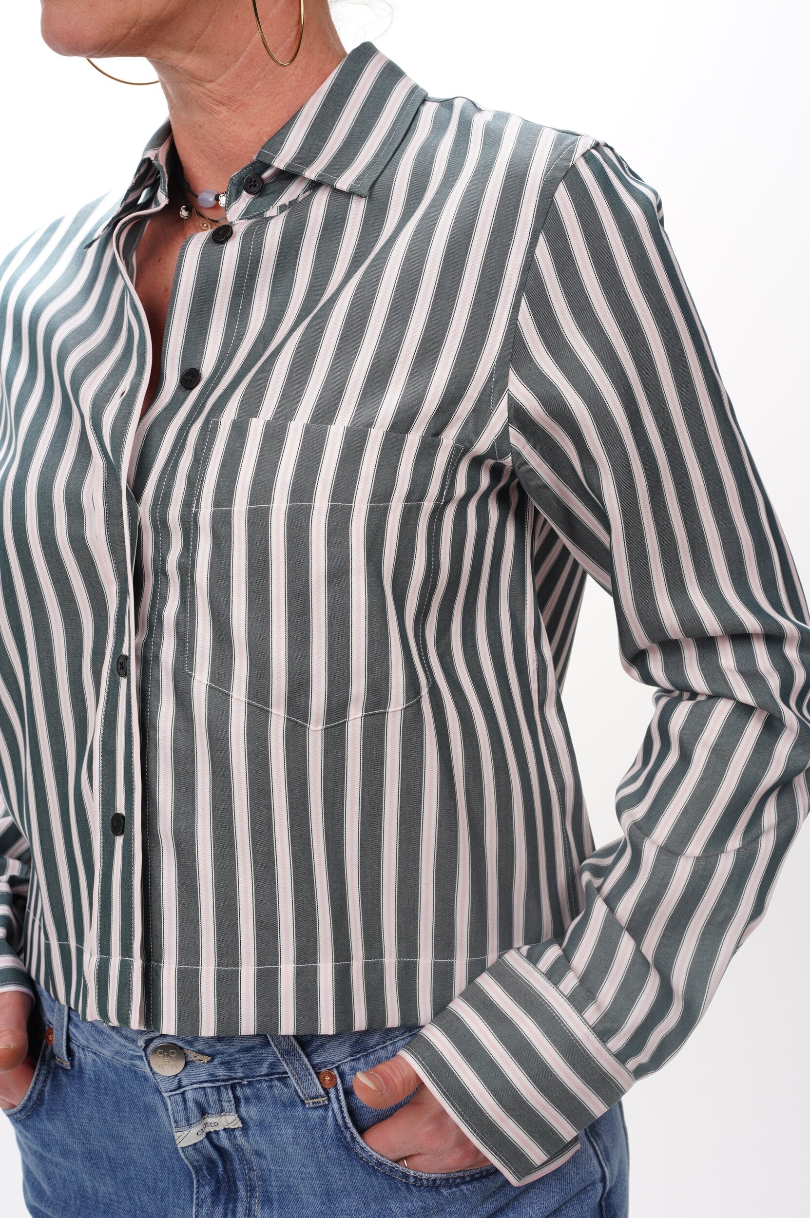 CLOSED Blouse Cropped classic shirt