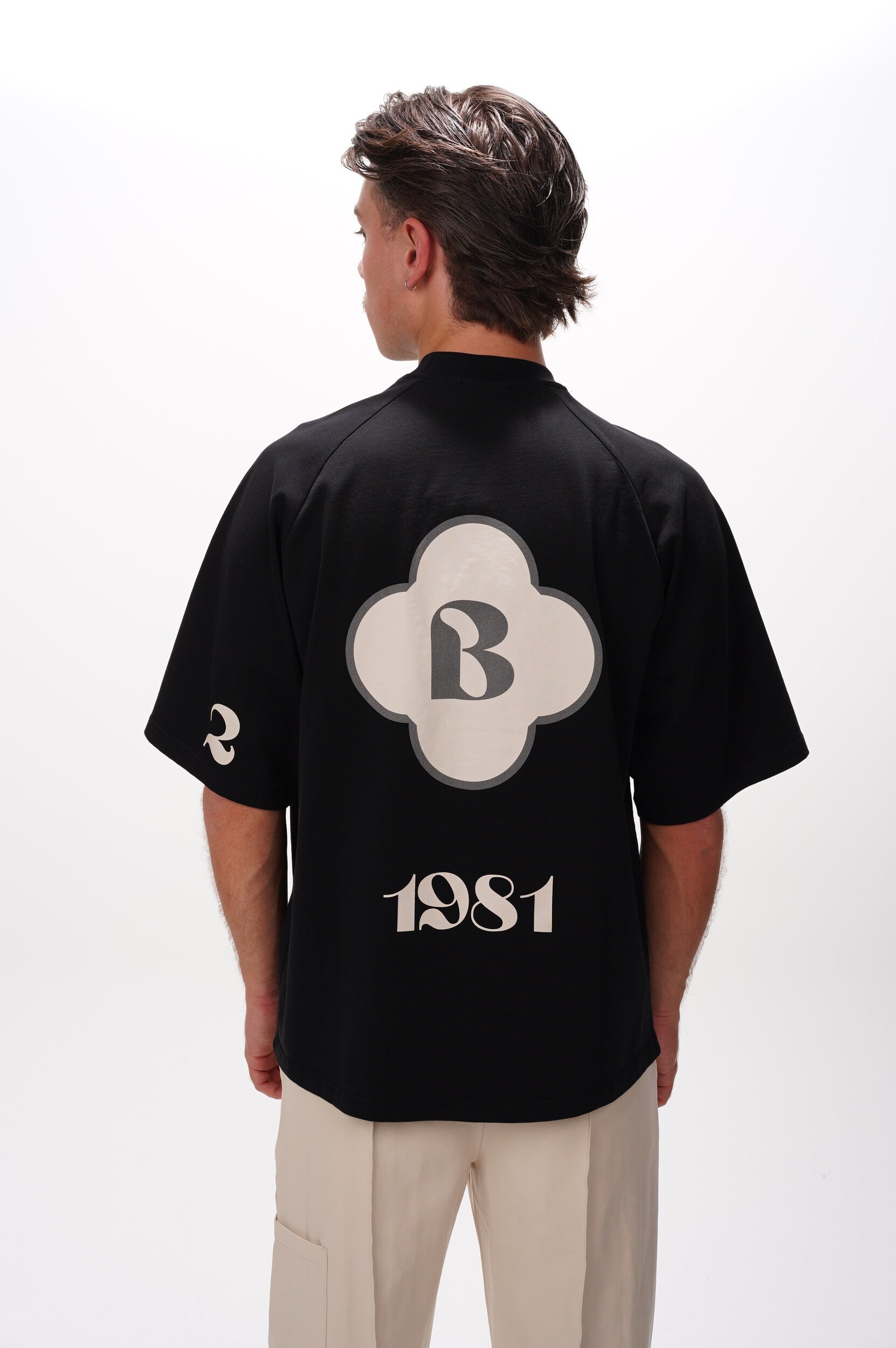 BAD BEHAVIOUR T Shirt Klaver t-shirt black/beige