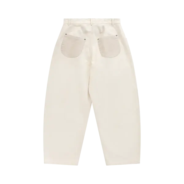 PAL SPORTING GOODS Trousers Ranch Patchwork Wide Leg Pants Beige