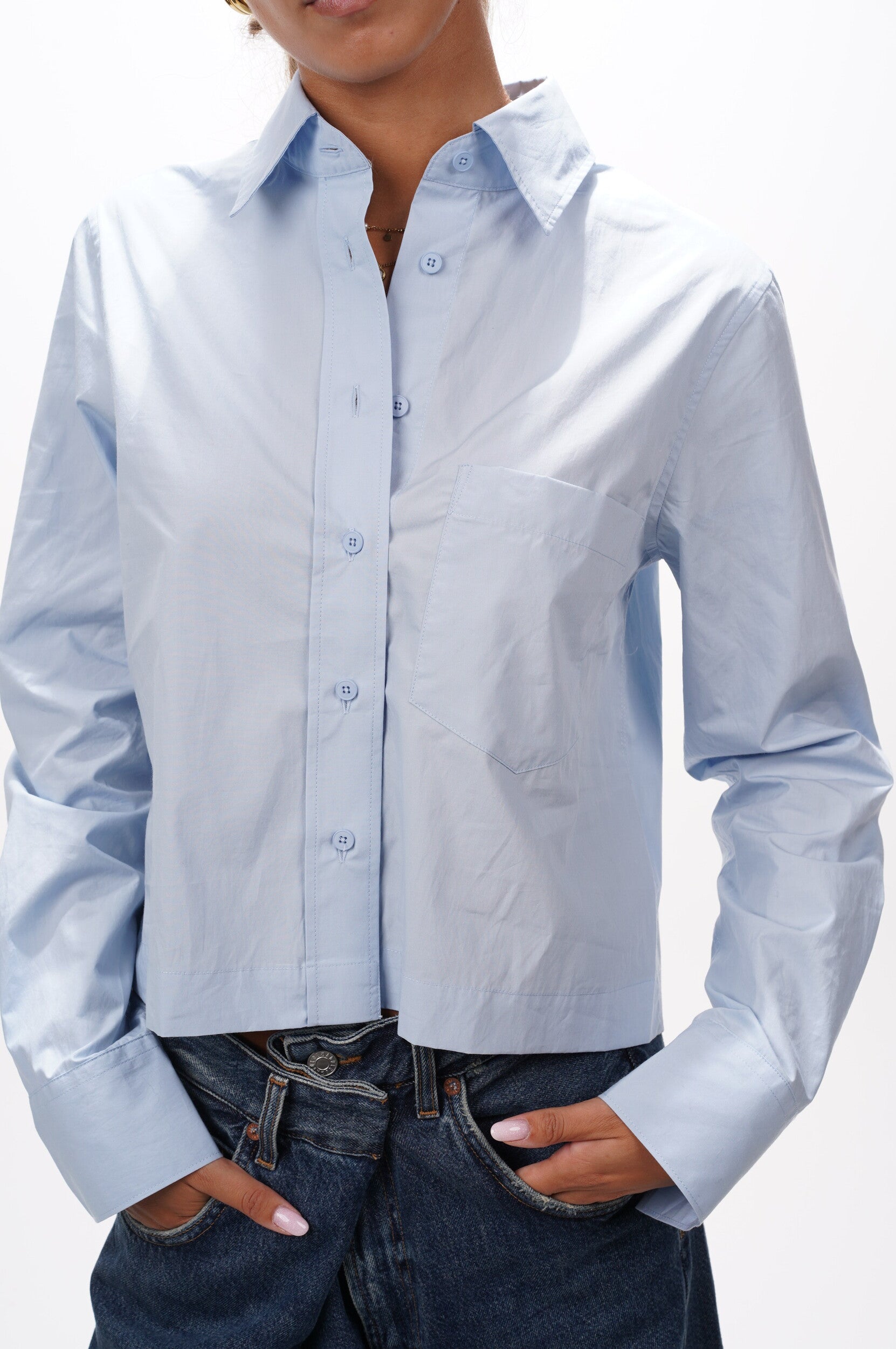 CLOSED Blouse Cropped classic shirt