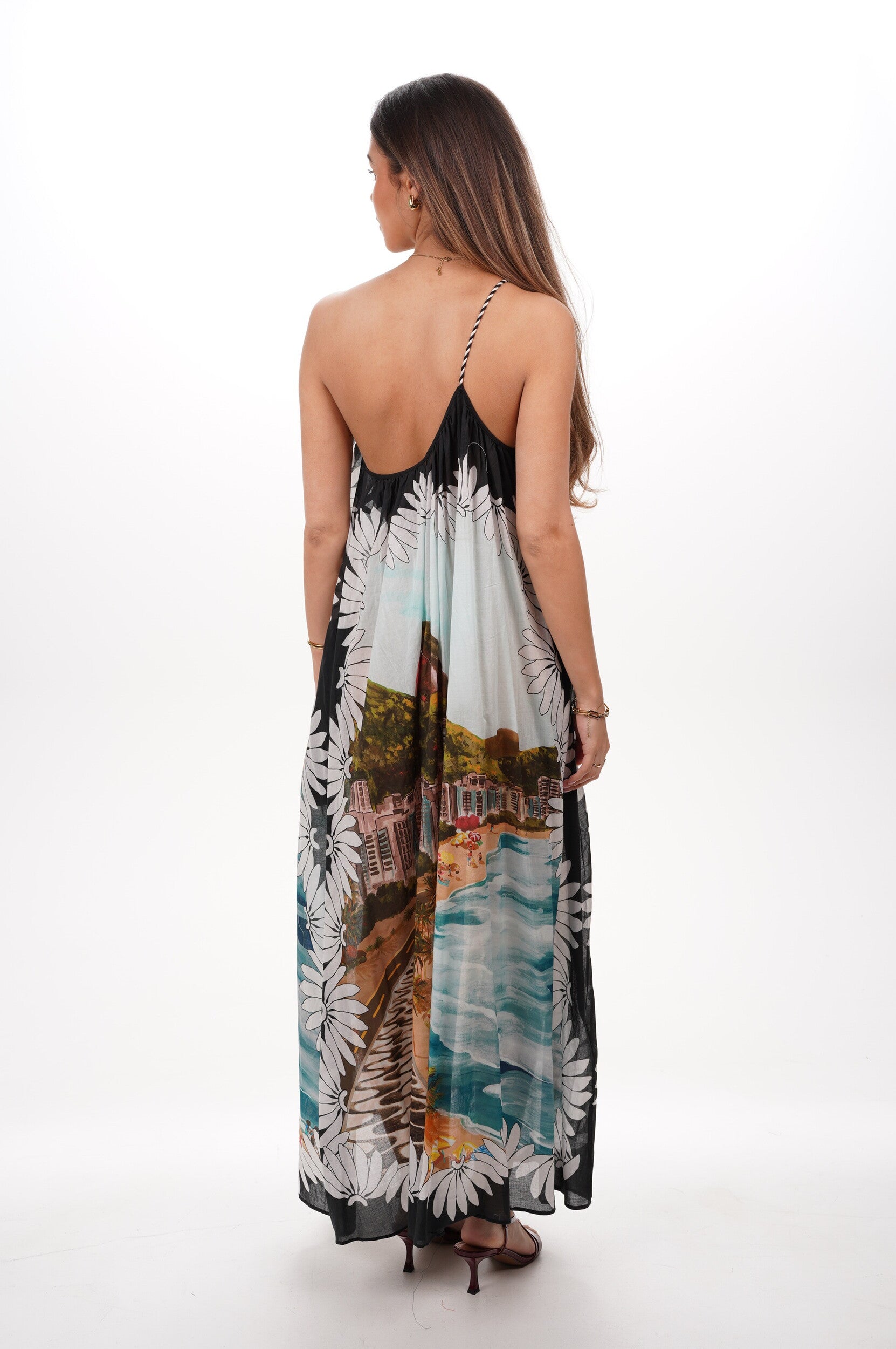 FARM RIO Dress Copacabana beach multicolored maxi