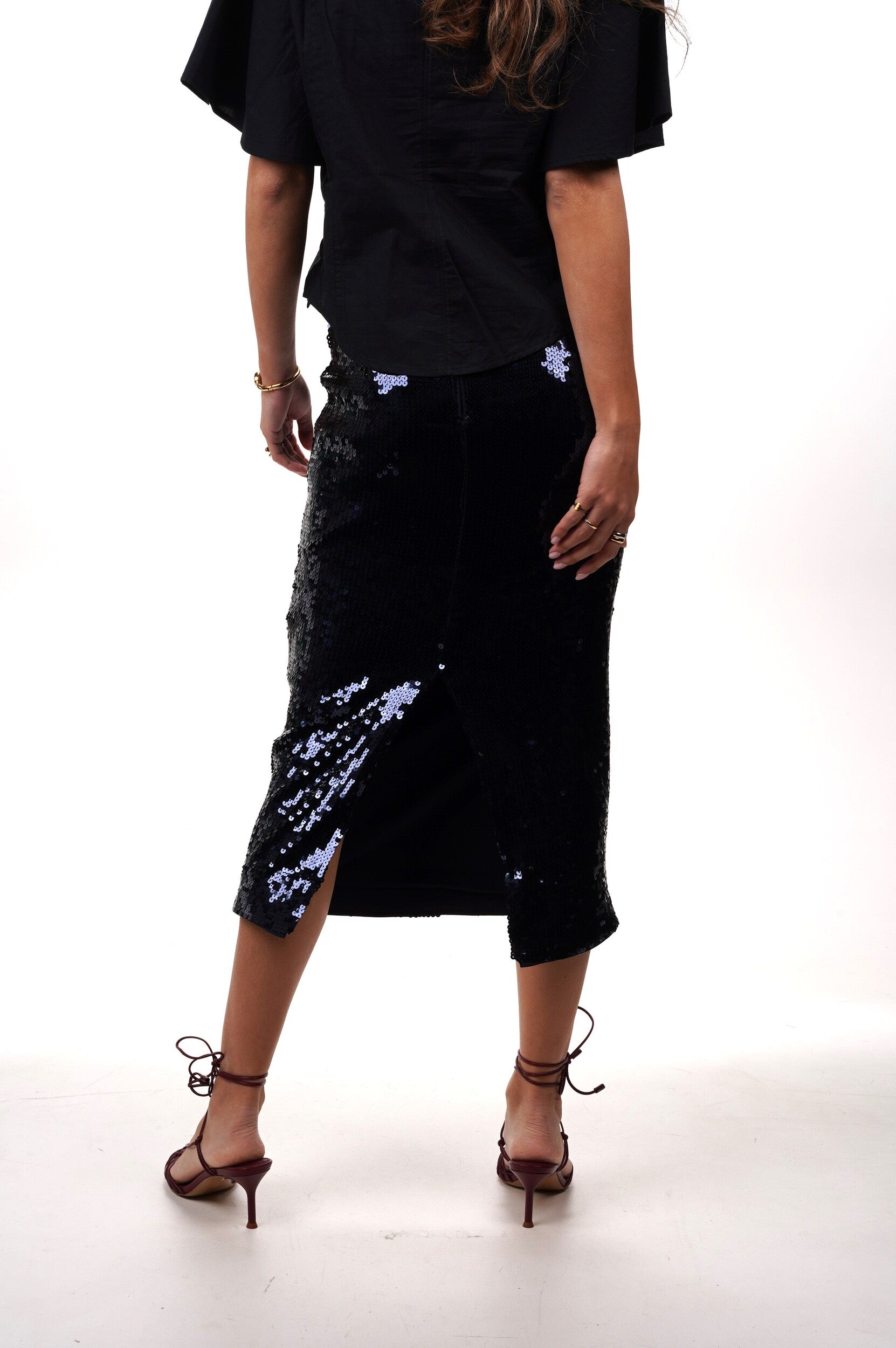 ROTATE Skirt Tasha Sequins pencil