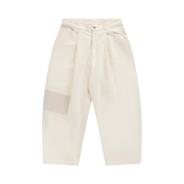 PAL SPORTING GOODS Trousers Ranch Patchwork Wide Leg Pants Beige
