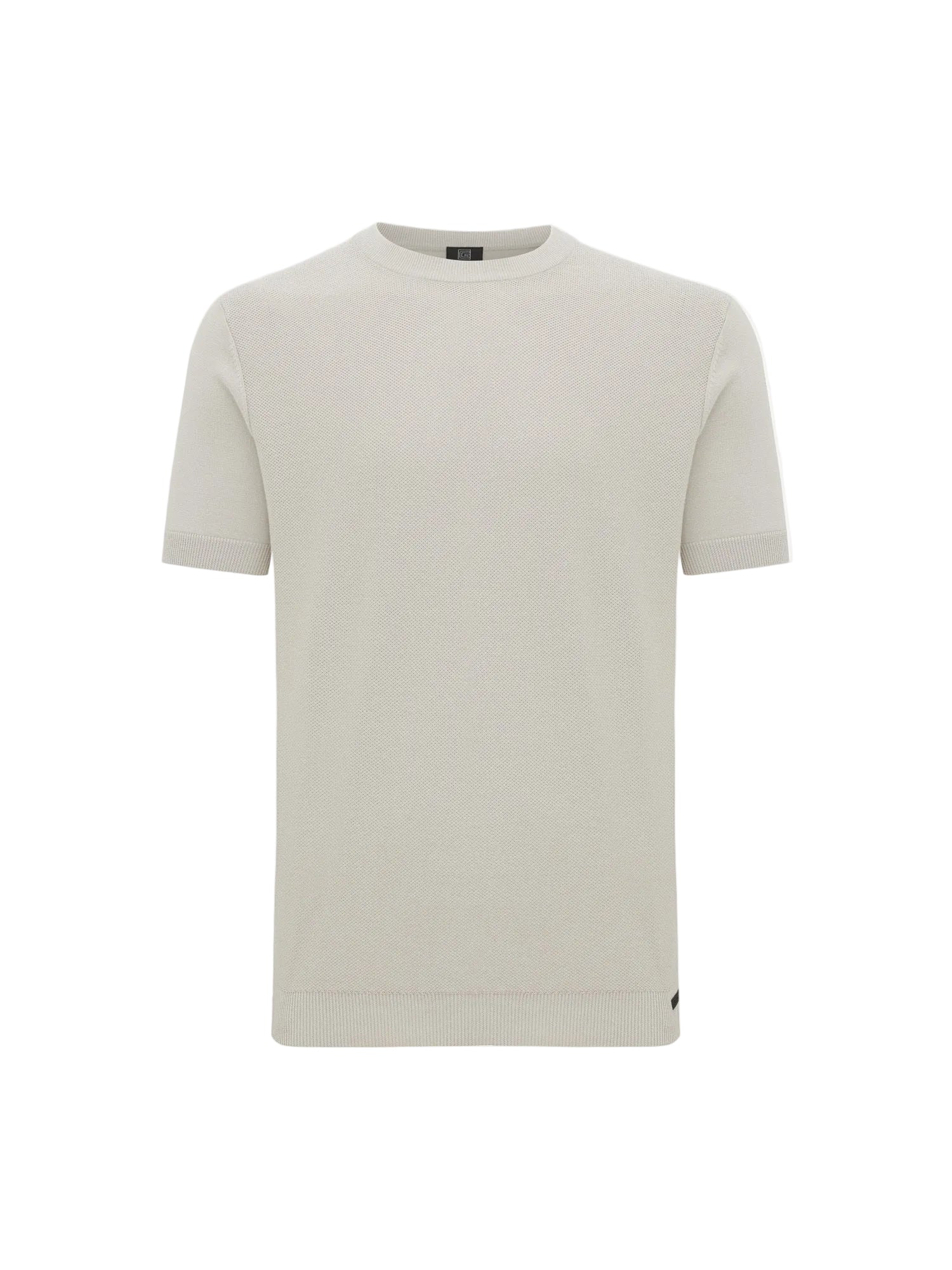 GENTI T Shirt Round Neck SS Light Grey