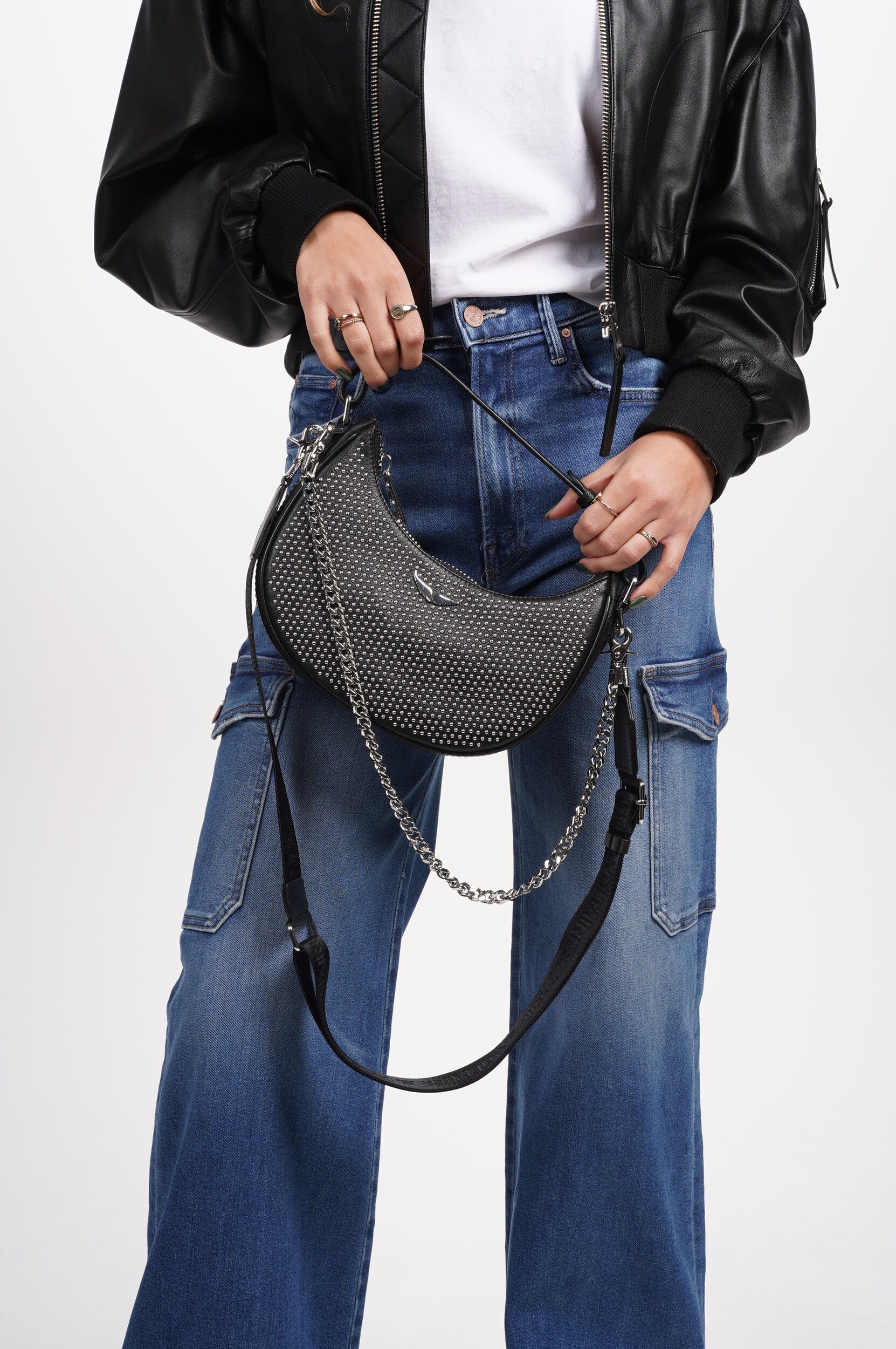 ZADIG & VOLTAIRE Bag Moonrock Plumetis