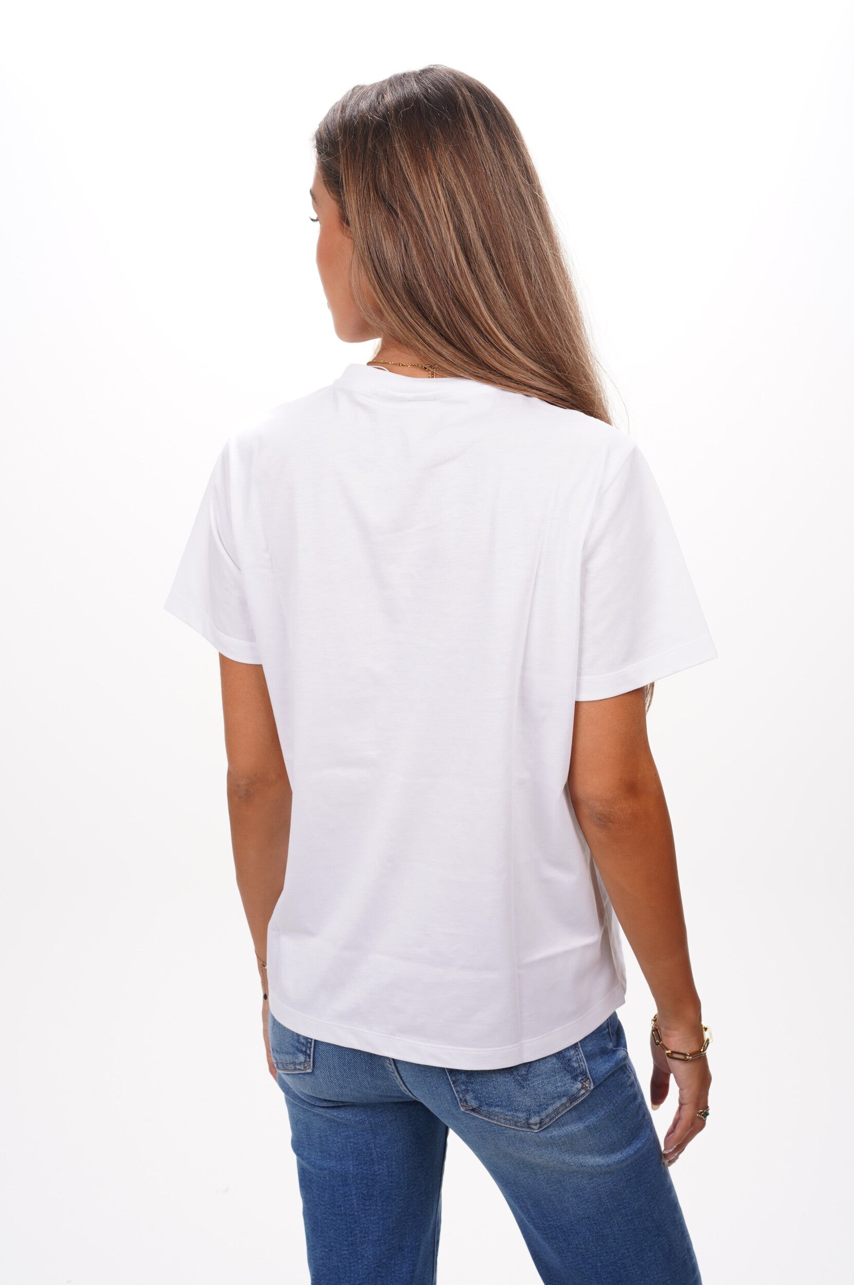 GANNI T Shirt Basic cotton jersey neon puppy