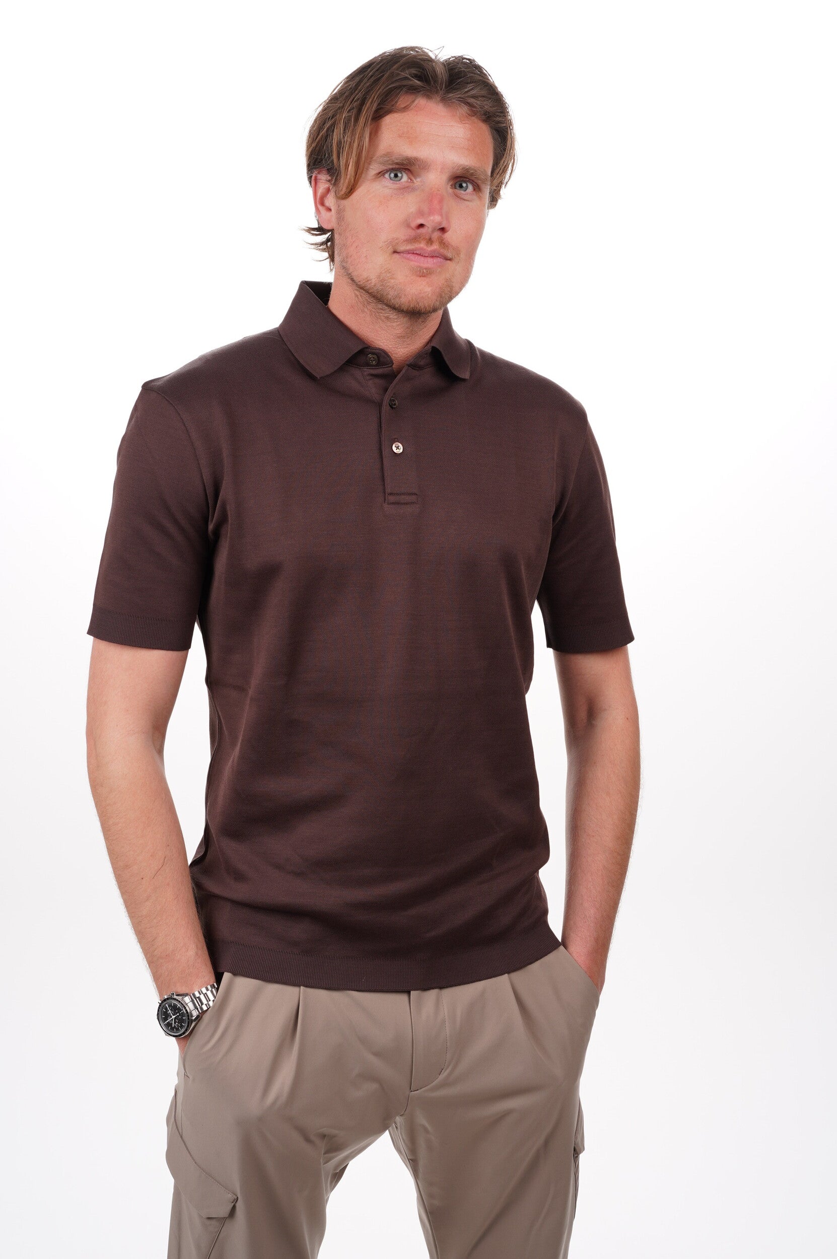 HERNO Polo Men's Knitted Polo Shirt