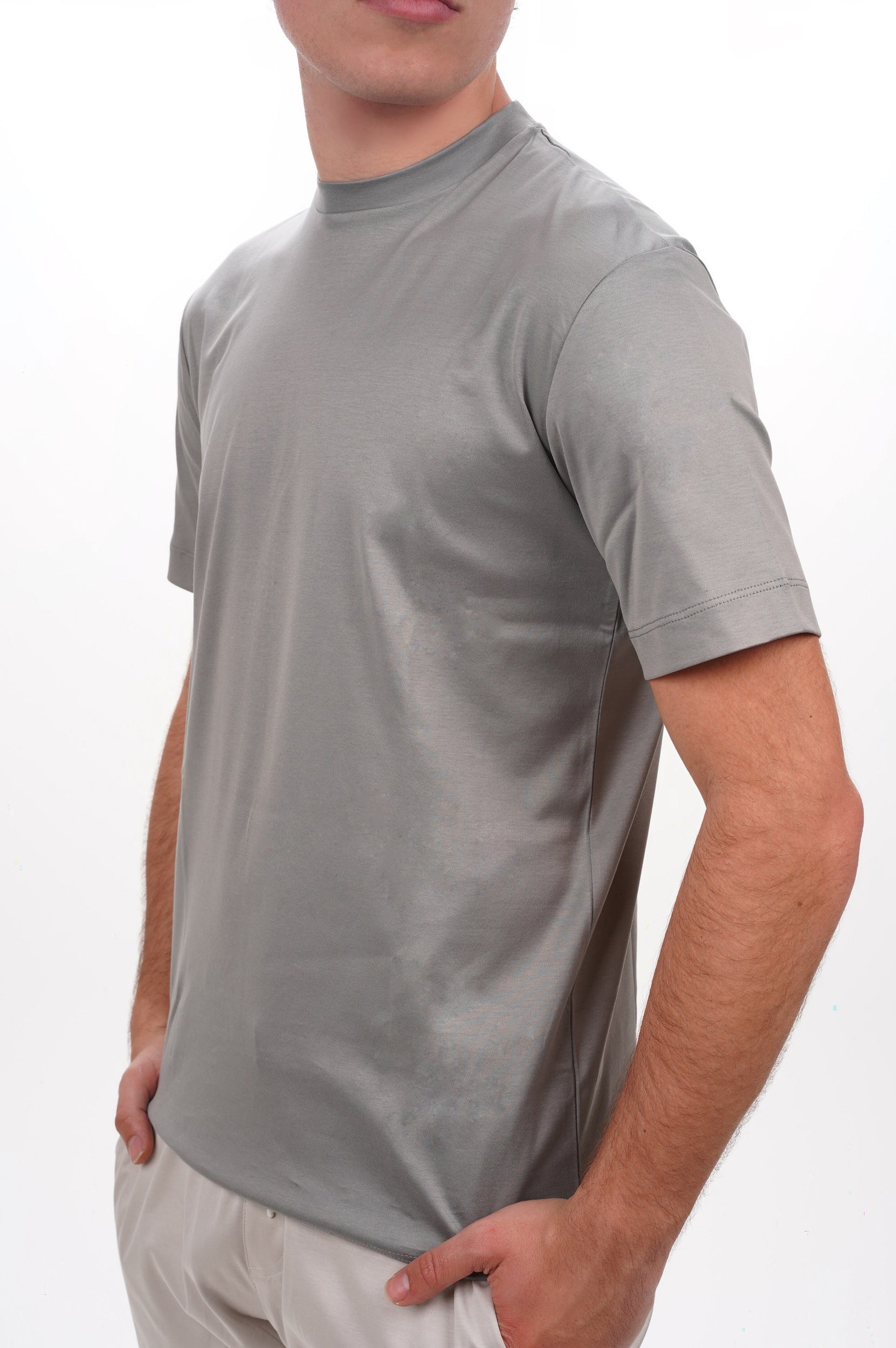VALENZA T Shirt Supima grey