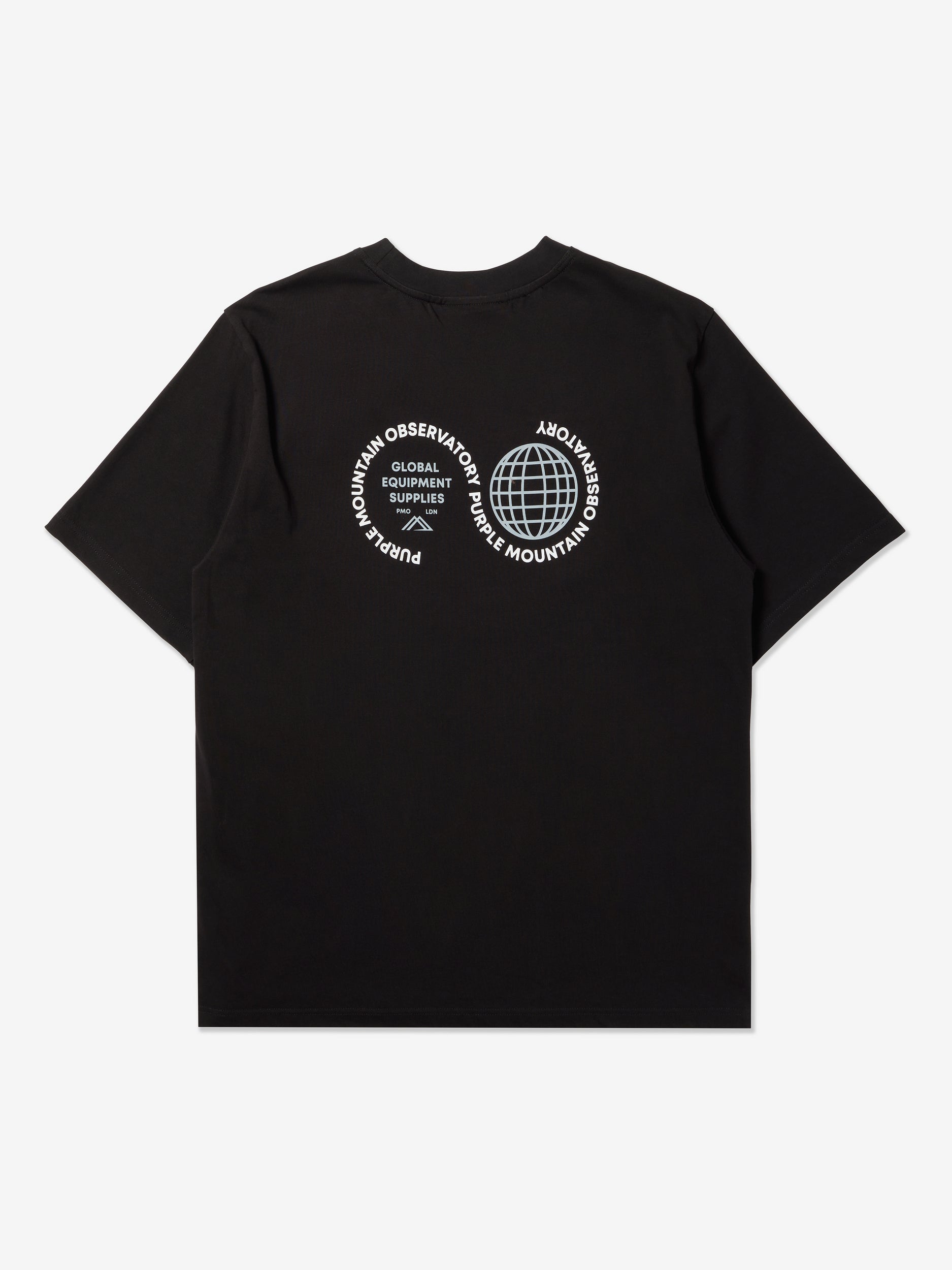 Purple Mountain Observatory T Shirt PMO201 BLACK 2026