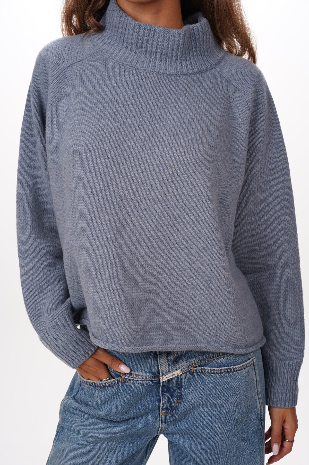ROBERTO COLLINA Pull DOLCEVITA ML OVER CROPPED MERINGA