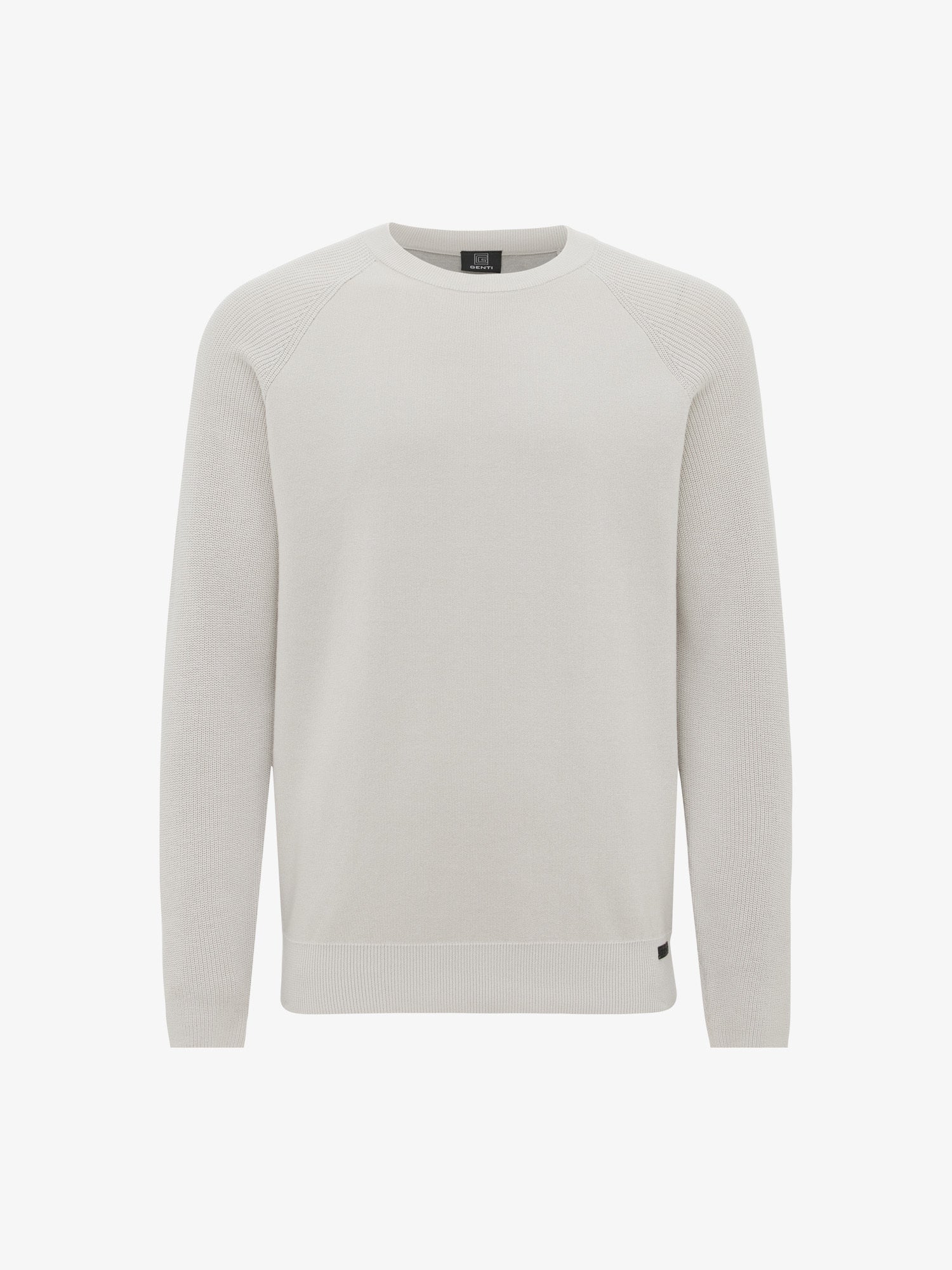 GENTI Pull Round Neck LS Off White