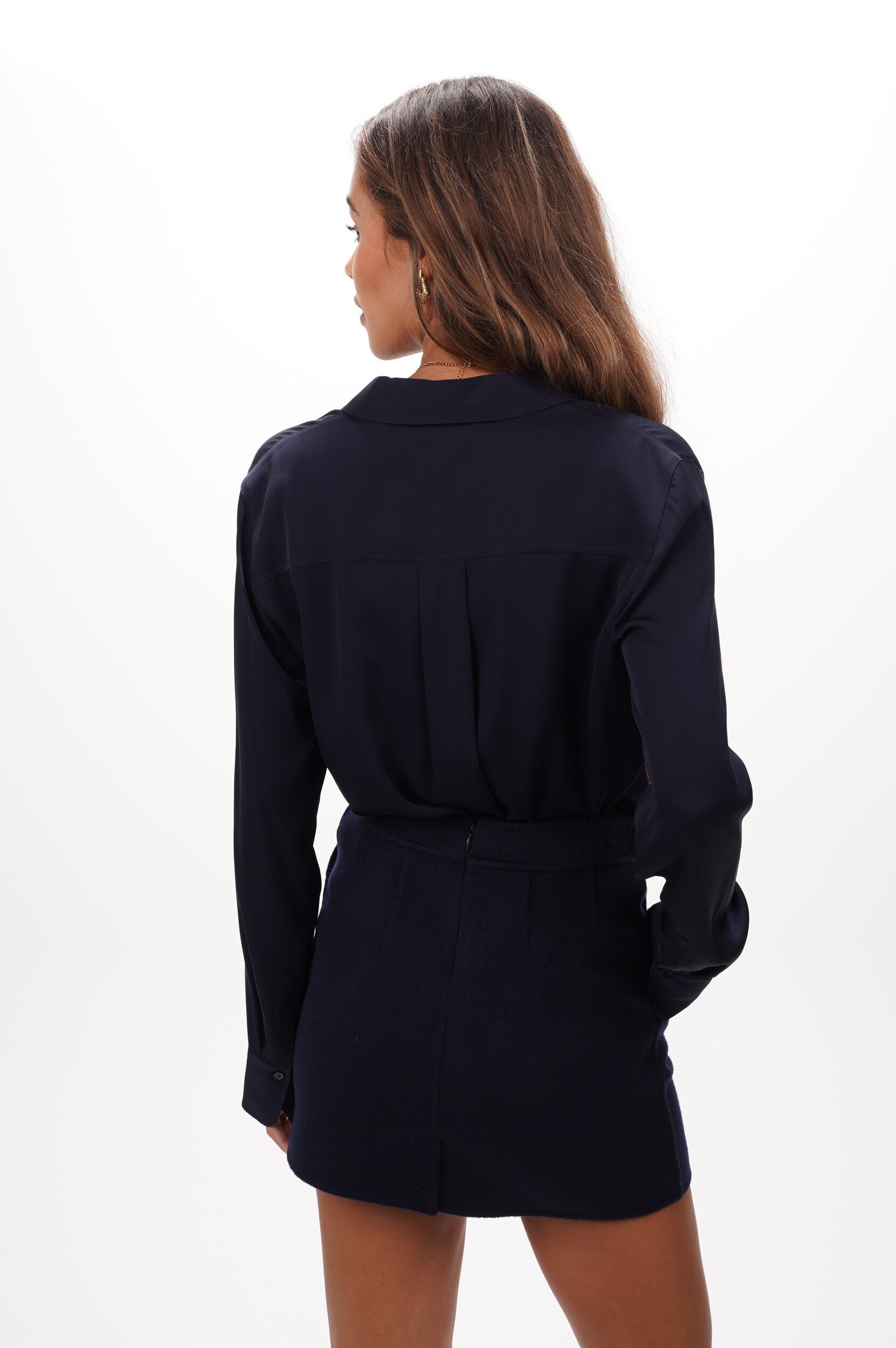 VINCE Blouse slim fitted blouse