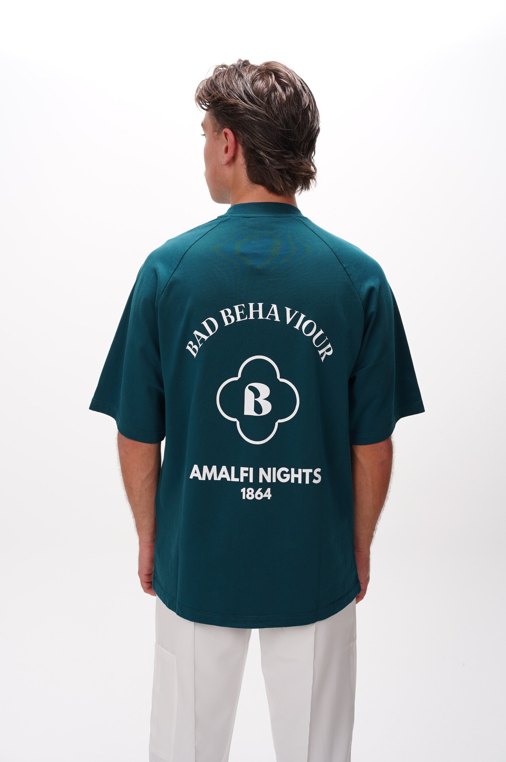 BAD BEHAVIOUR T Shirt Amalfi Clover tee green