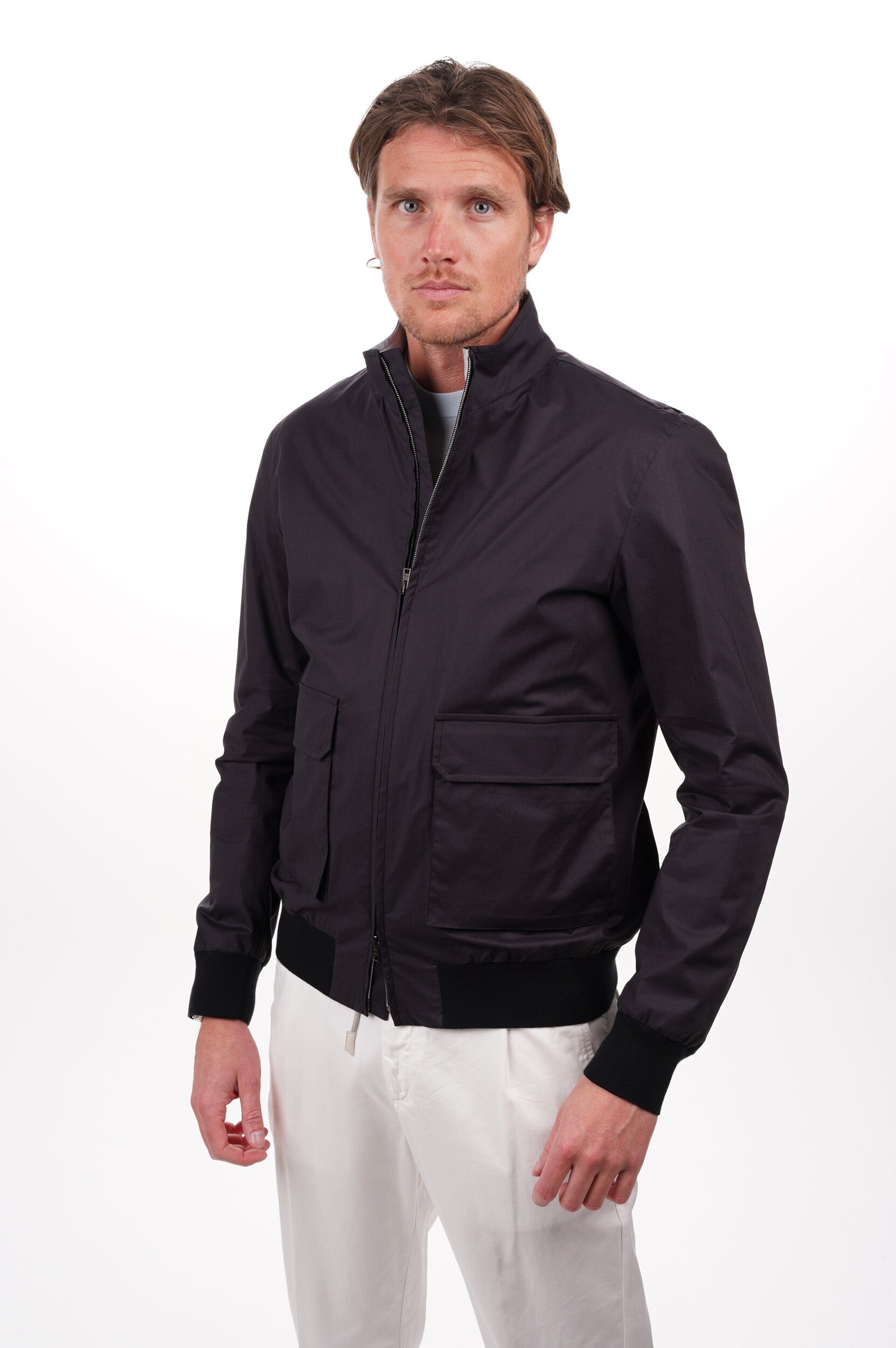 HERNO Jack Men's Woven Jacket Blue