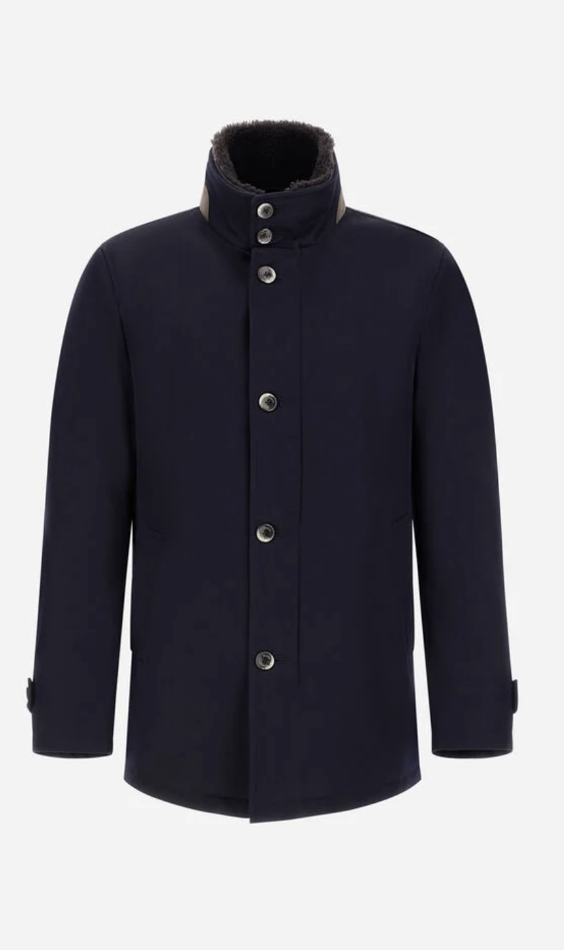 HERNO Coat Carcoat Con Collo in Montoncin
