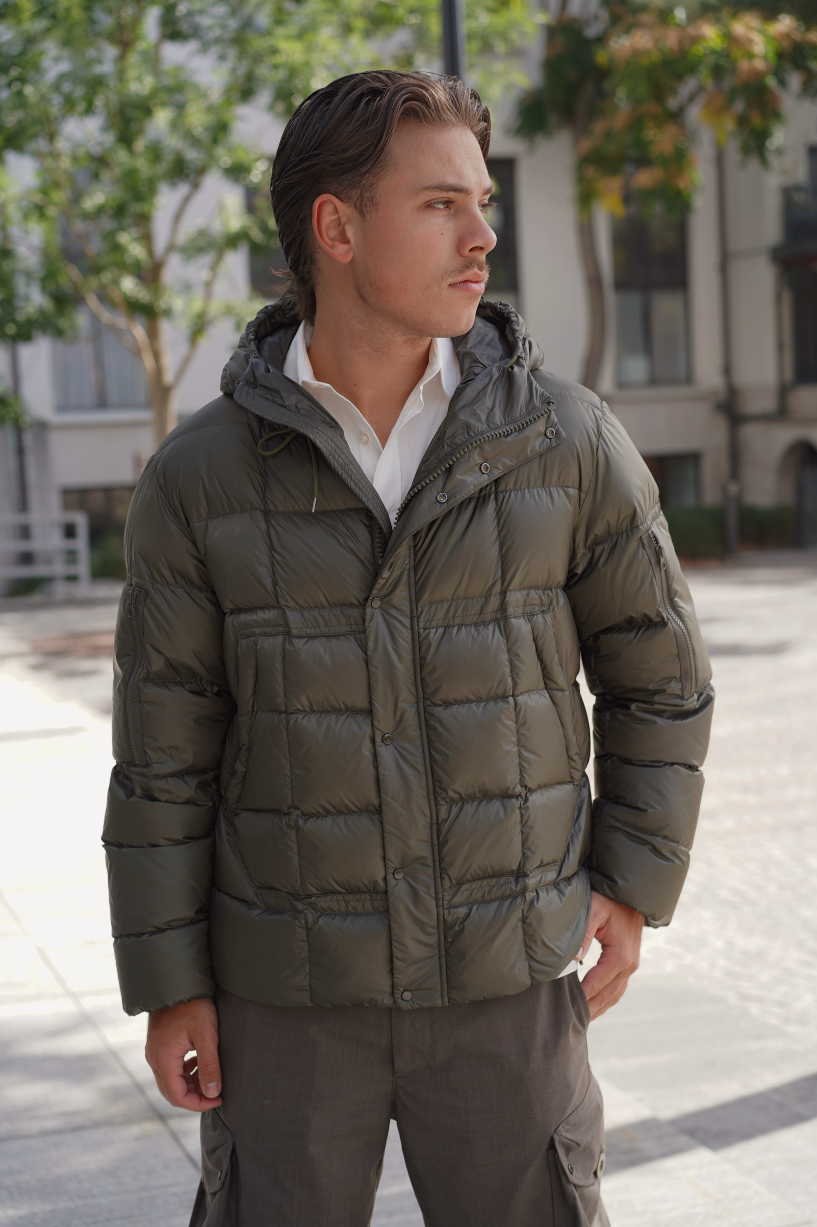 TEN C Jack KIRKWOOD DOWN JACKET VERDE