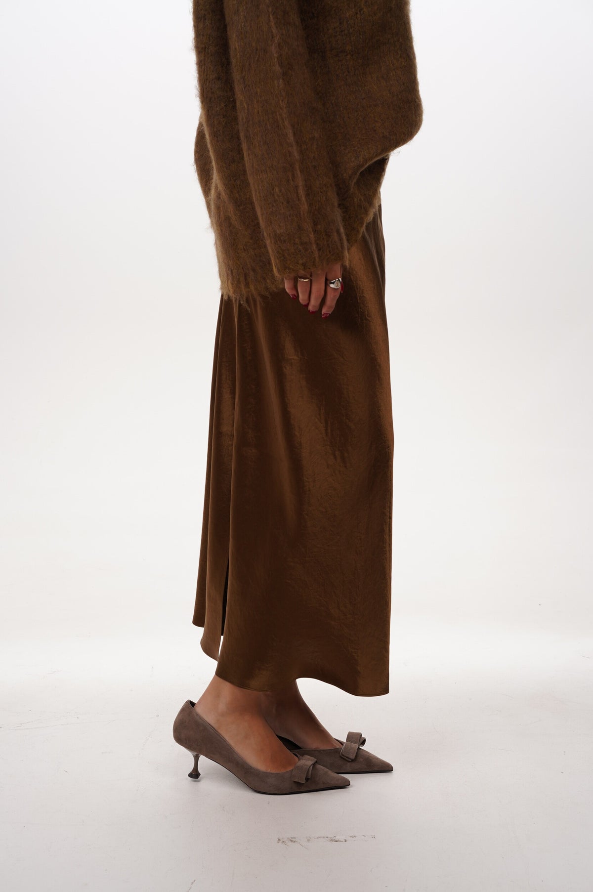 VINCE Skirt Side slIt slip