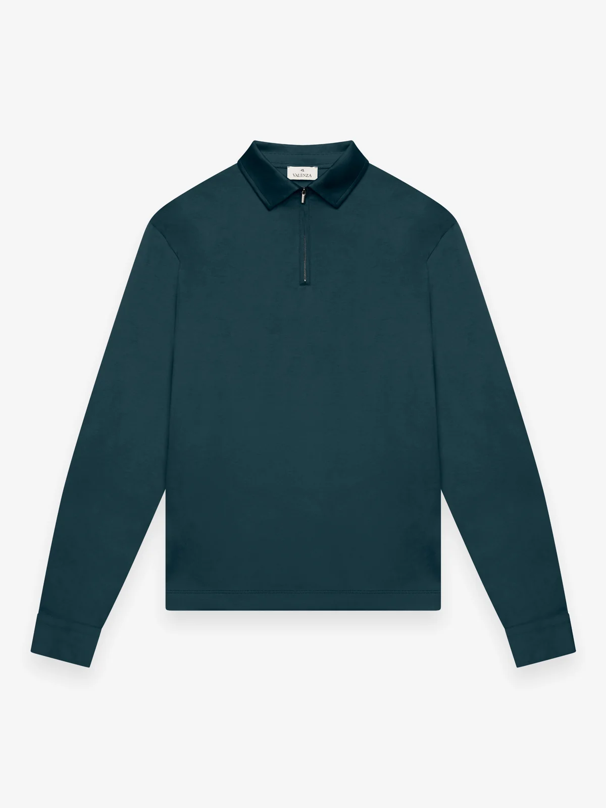 VALENZA Polo Supima polo zip collar L/S Firefly
